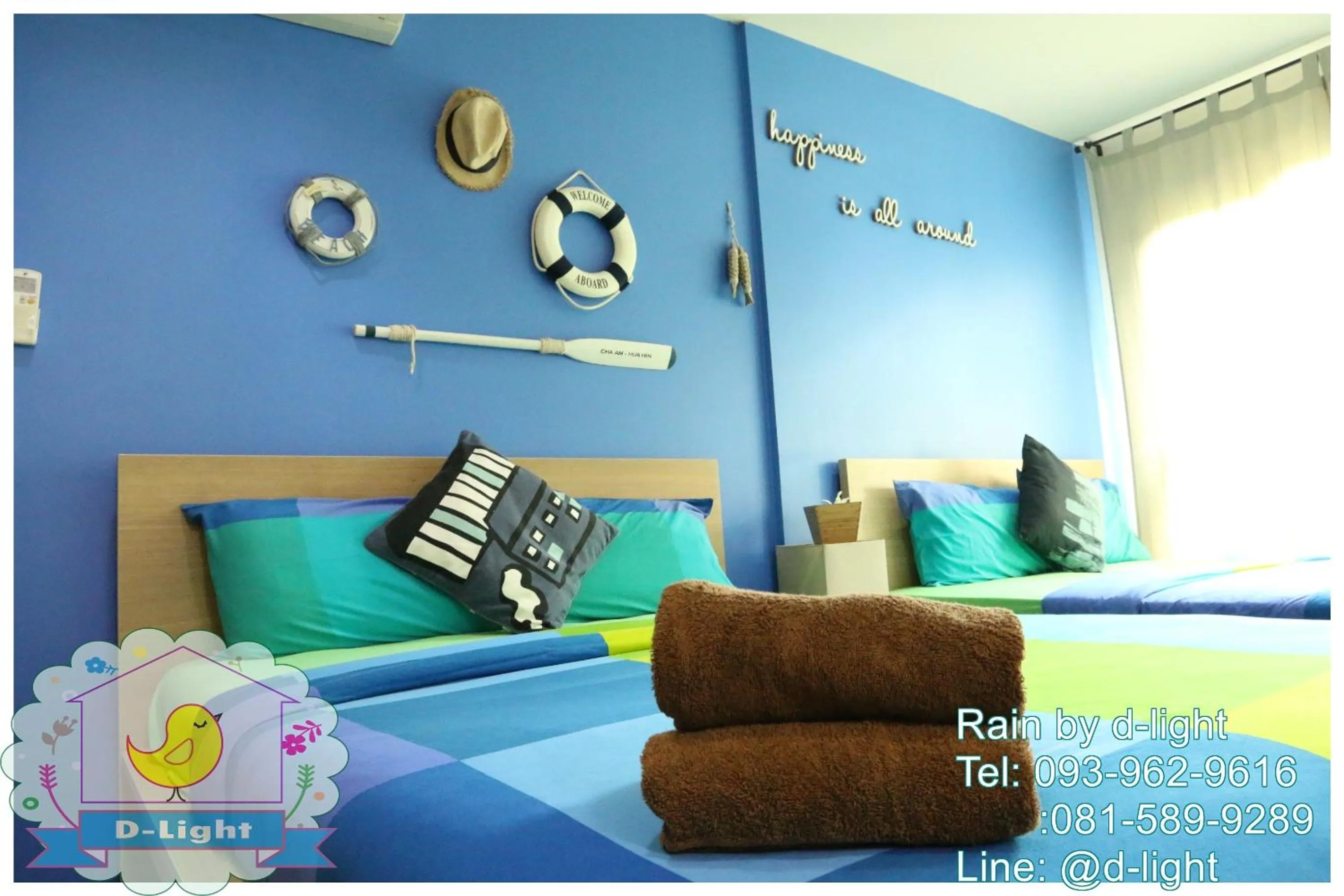 Bed in Rain Cha-am Hua Hin by D-light