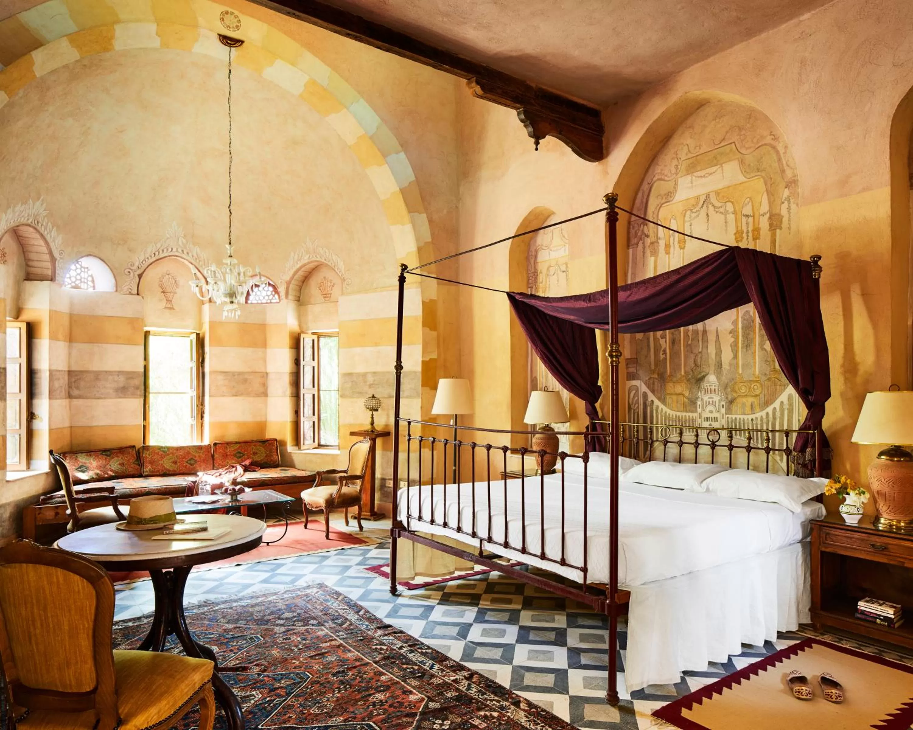 Bed in Al Moudira Hotel