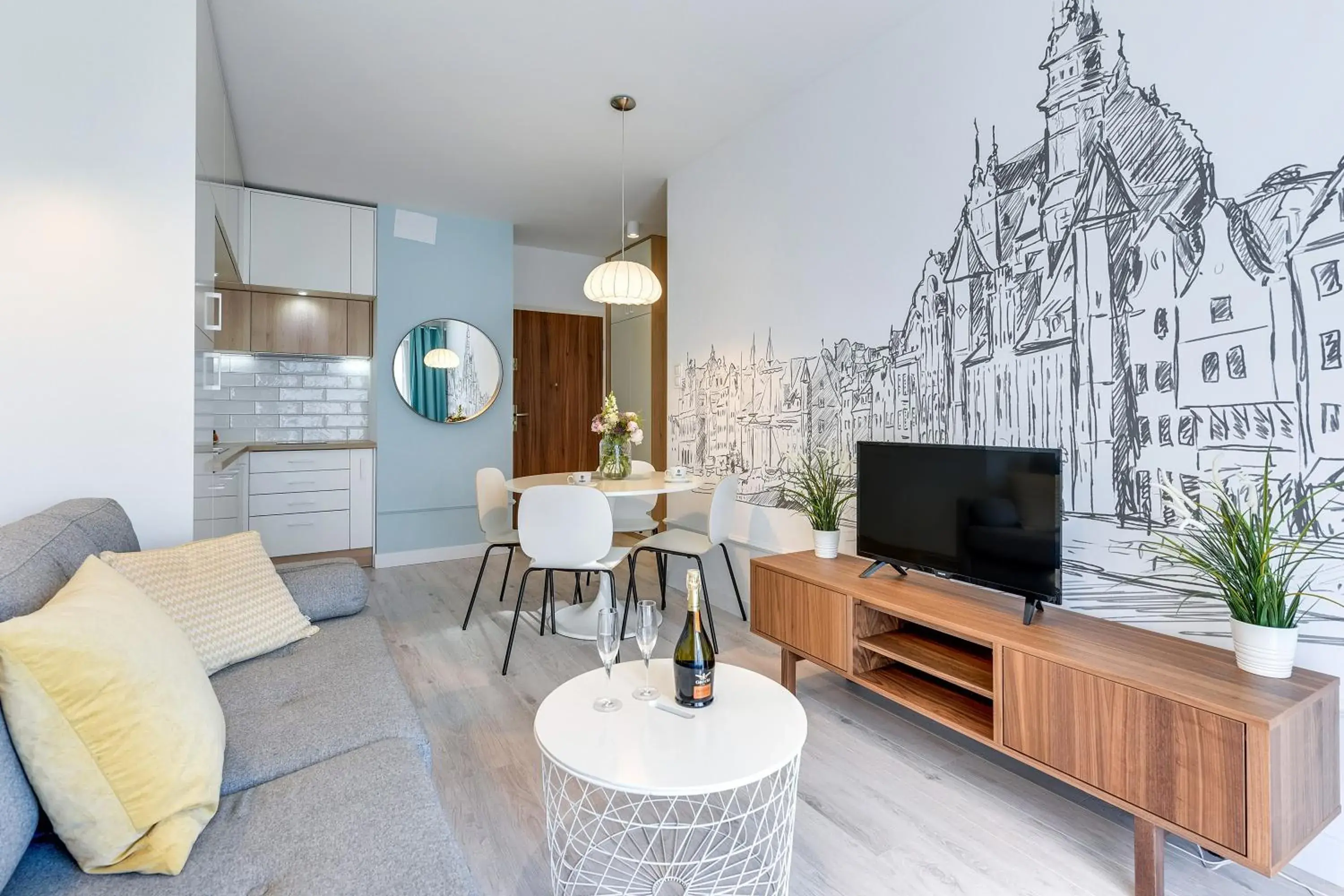 One-Bedroom Apartment with Balcony and swimming pool access in GRANO APARTMENTS Gdańsk Motława SPA & Wellness One-Bedroom Apartment with Balcony and swimming pool access in GRANO APARTMENTS Gdańsk Motława SPA & Wellness