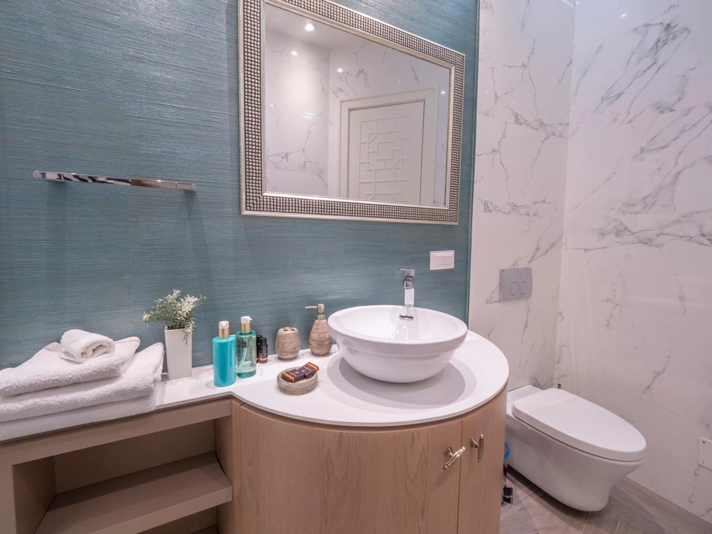 Bathroom in Apartments PERLA Budva