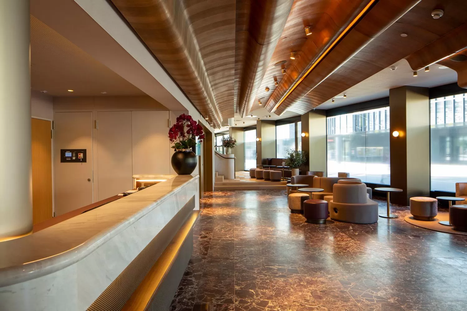 Lobby or reception in Hotel Walhalla