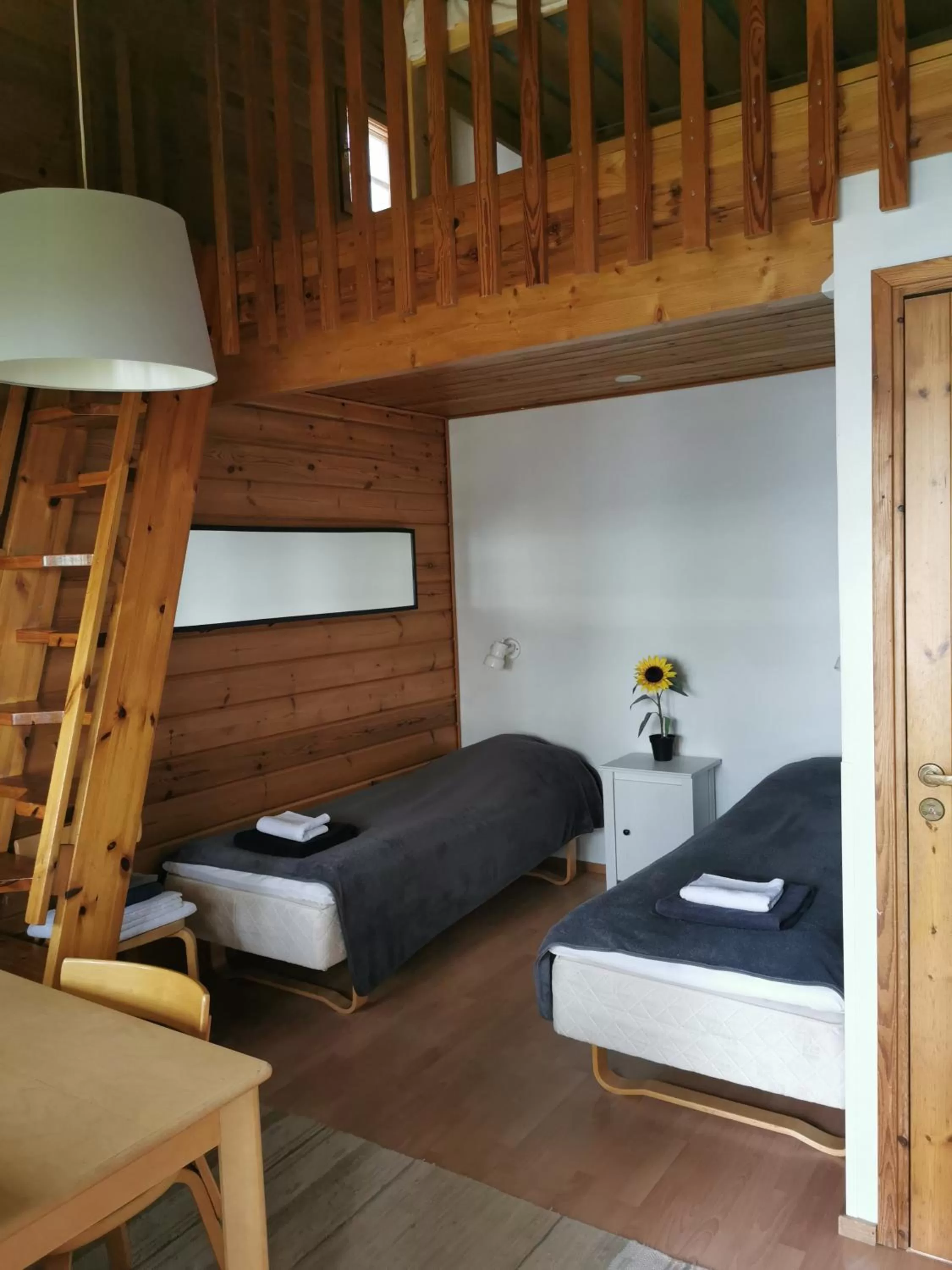 Bedroom, Bed in Hotelli Hirsiranta