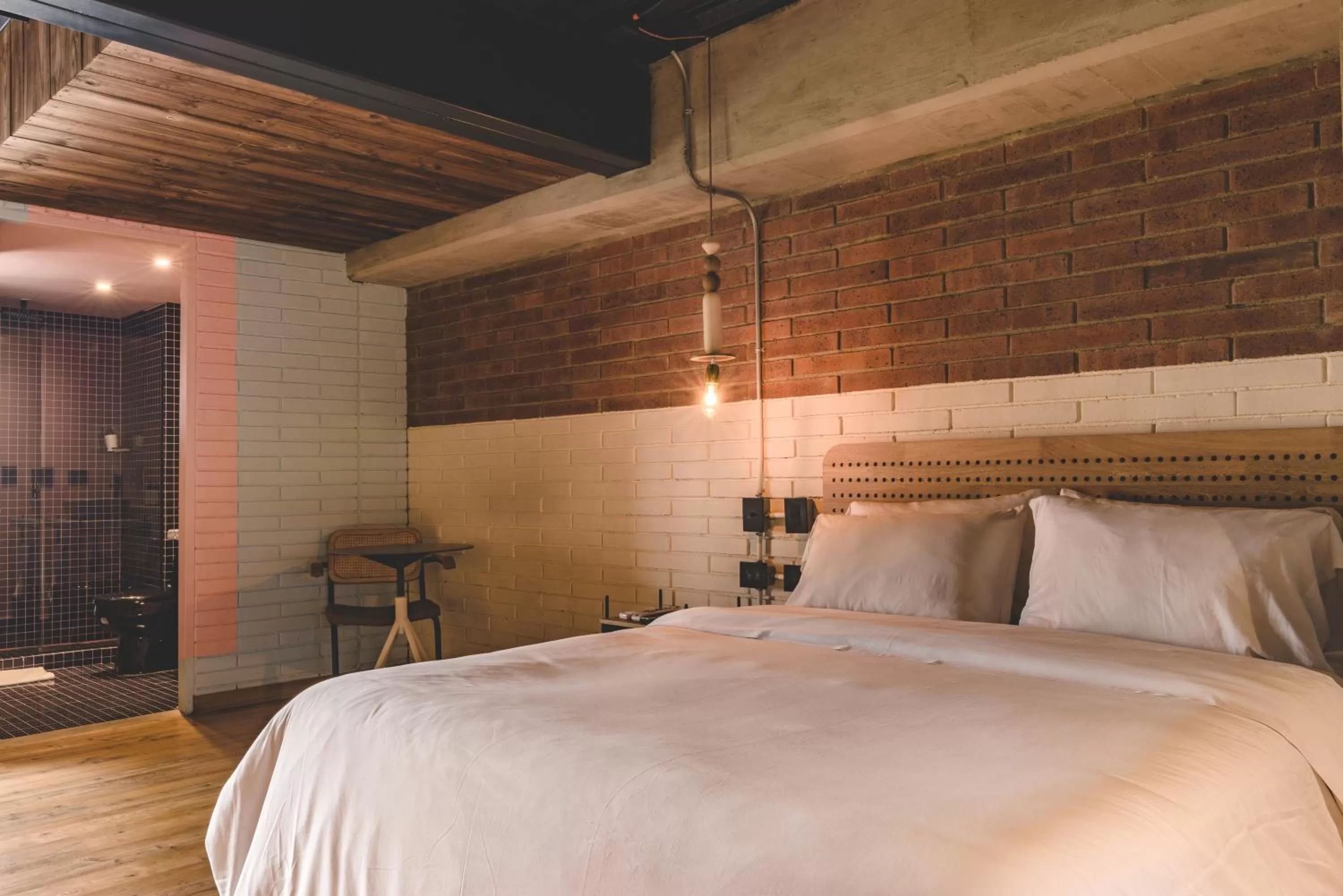 Bed in The Somos Beats Hotel & Rooftop