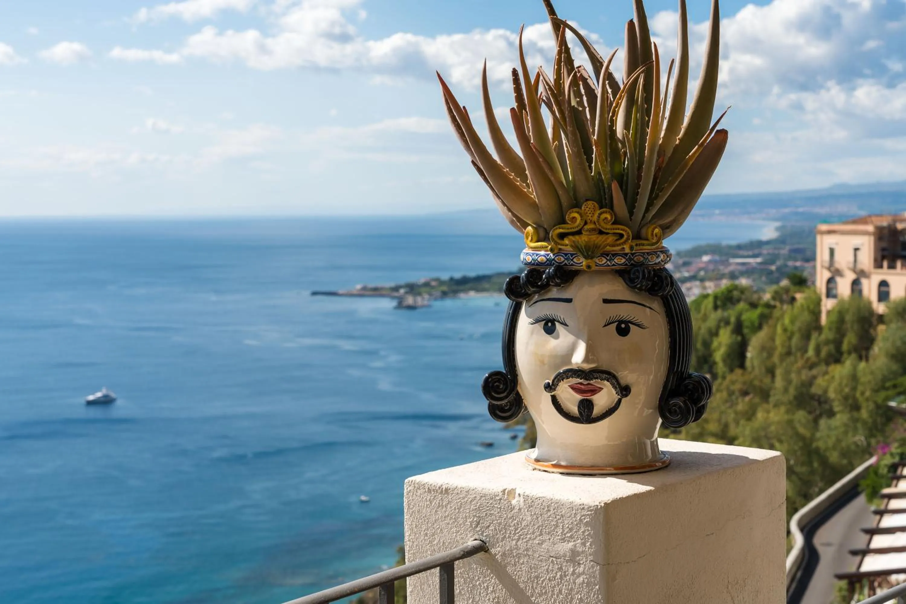 Balcony/Terrace in Hotel Metropole Taormina