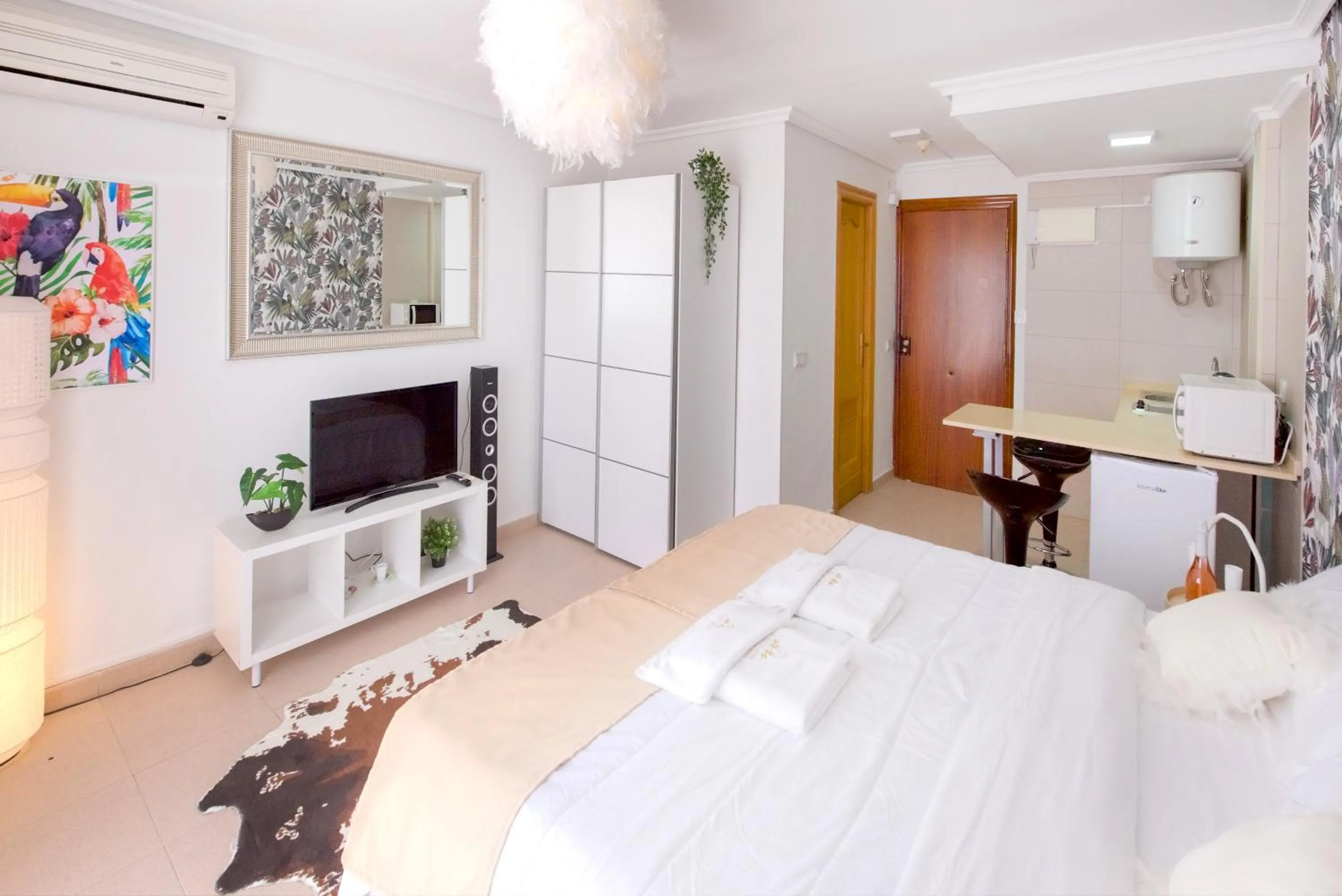 TV and multimedia, Bed in My Pretty Payma Apartamentos