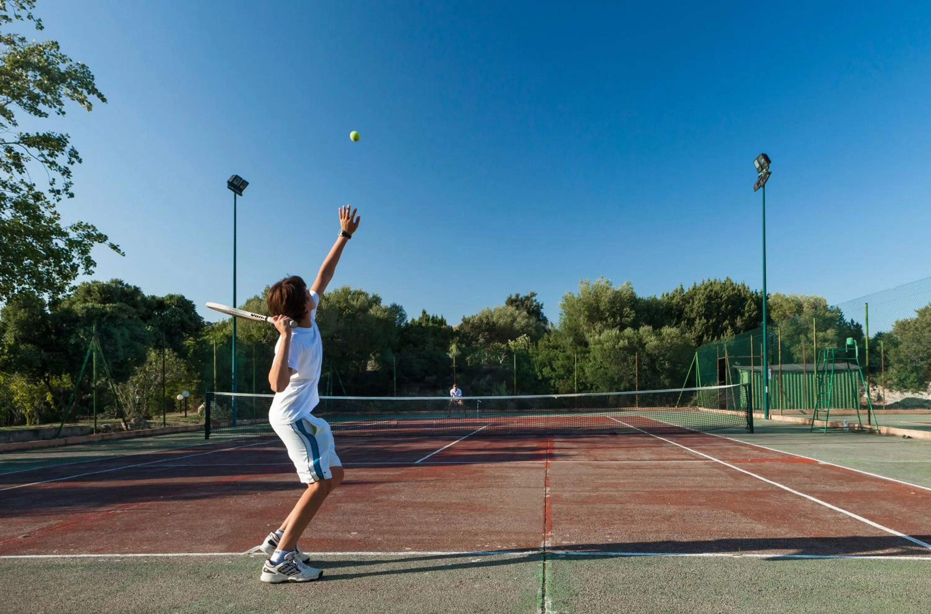 Tennis court in Hotel Rocce Sarde