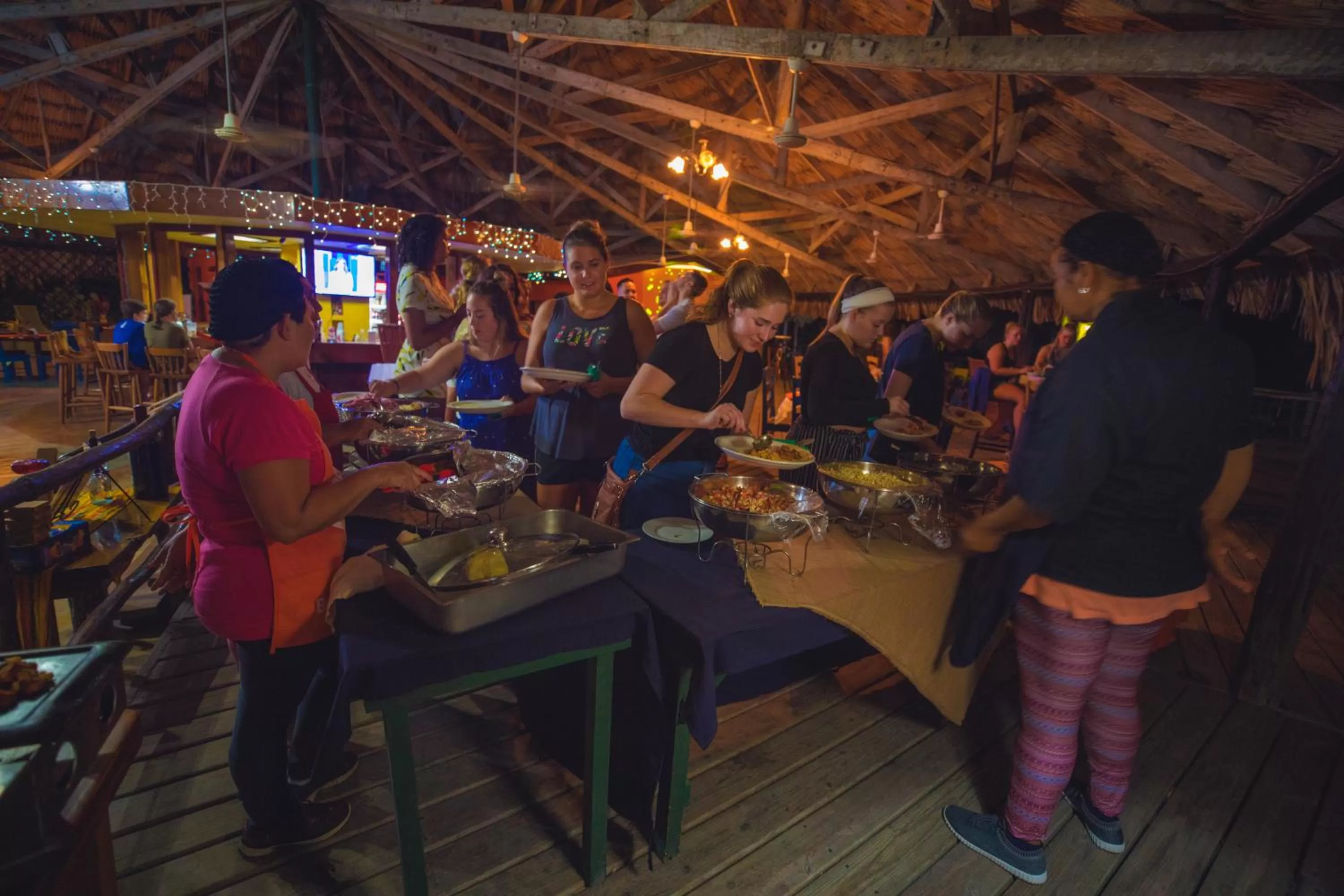 People in Lamanai Hotel & Marina