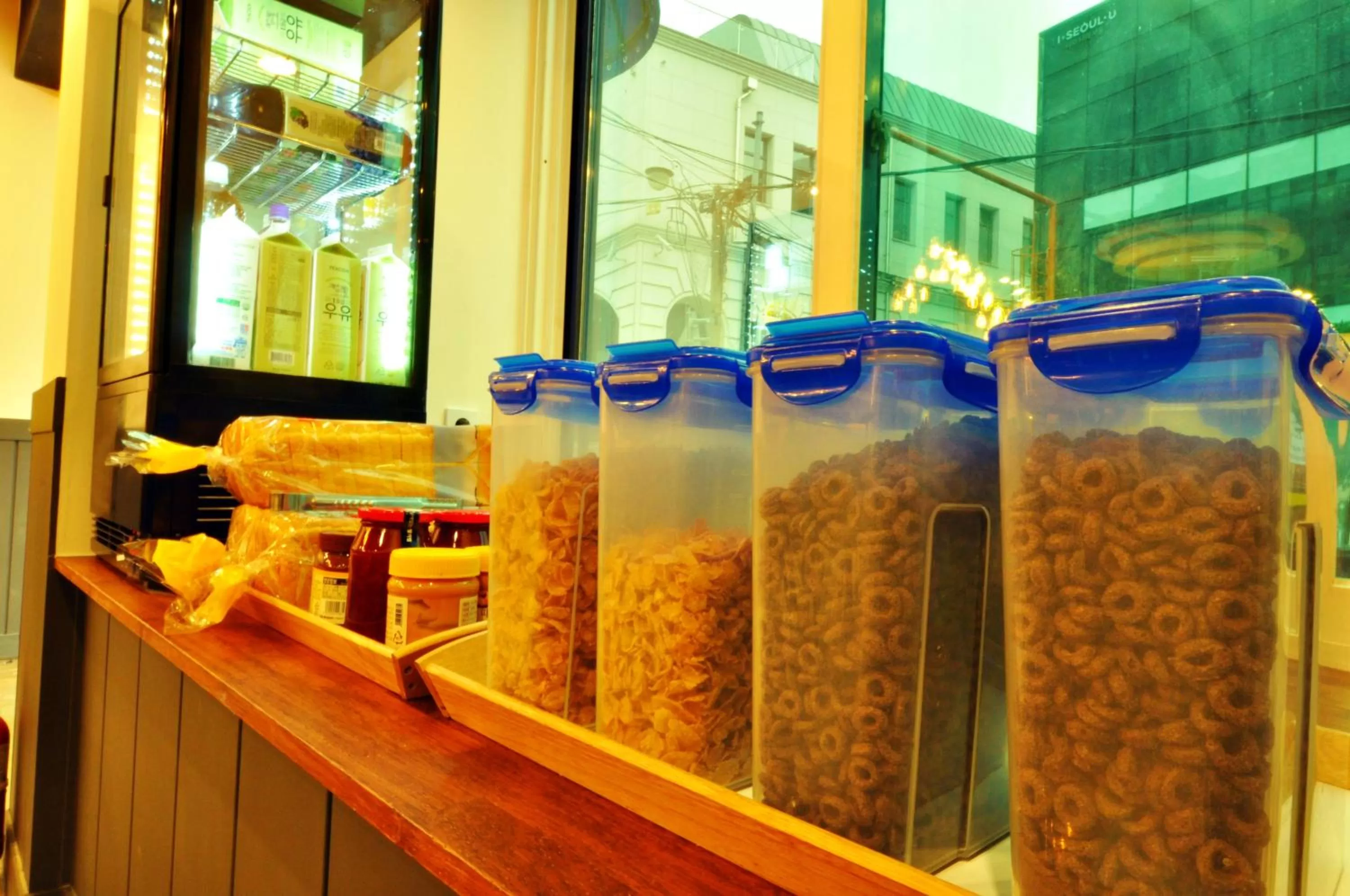 Breakfast in OYO Rooftop Hostel