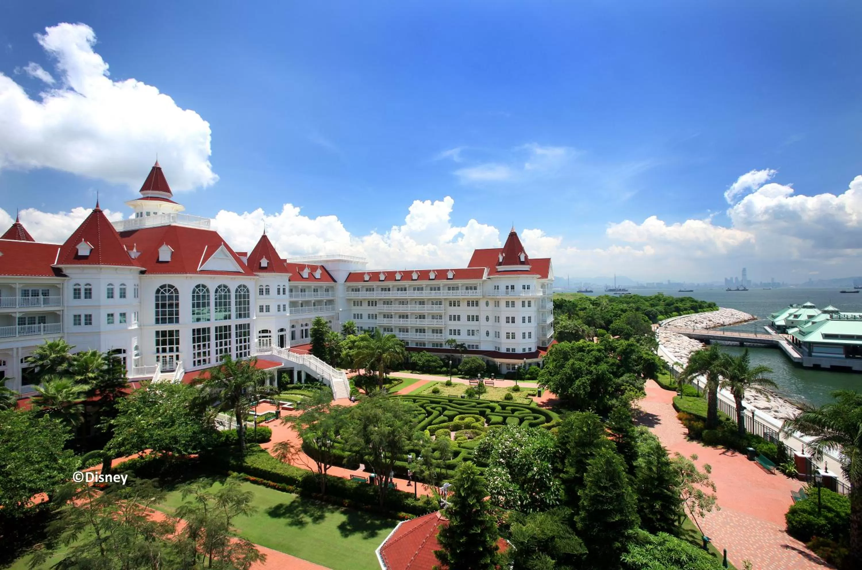 Property building in Hong Kong Disneyland Hotel