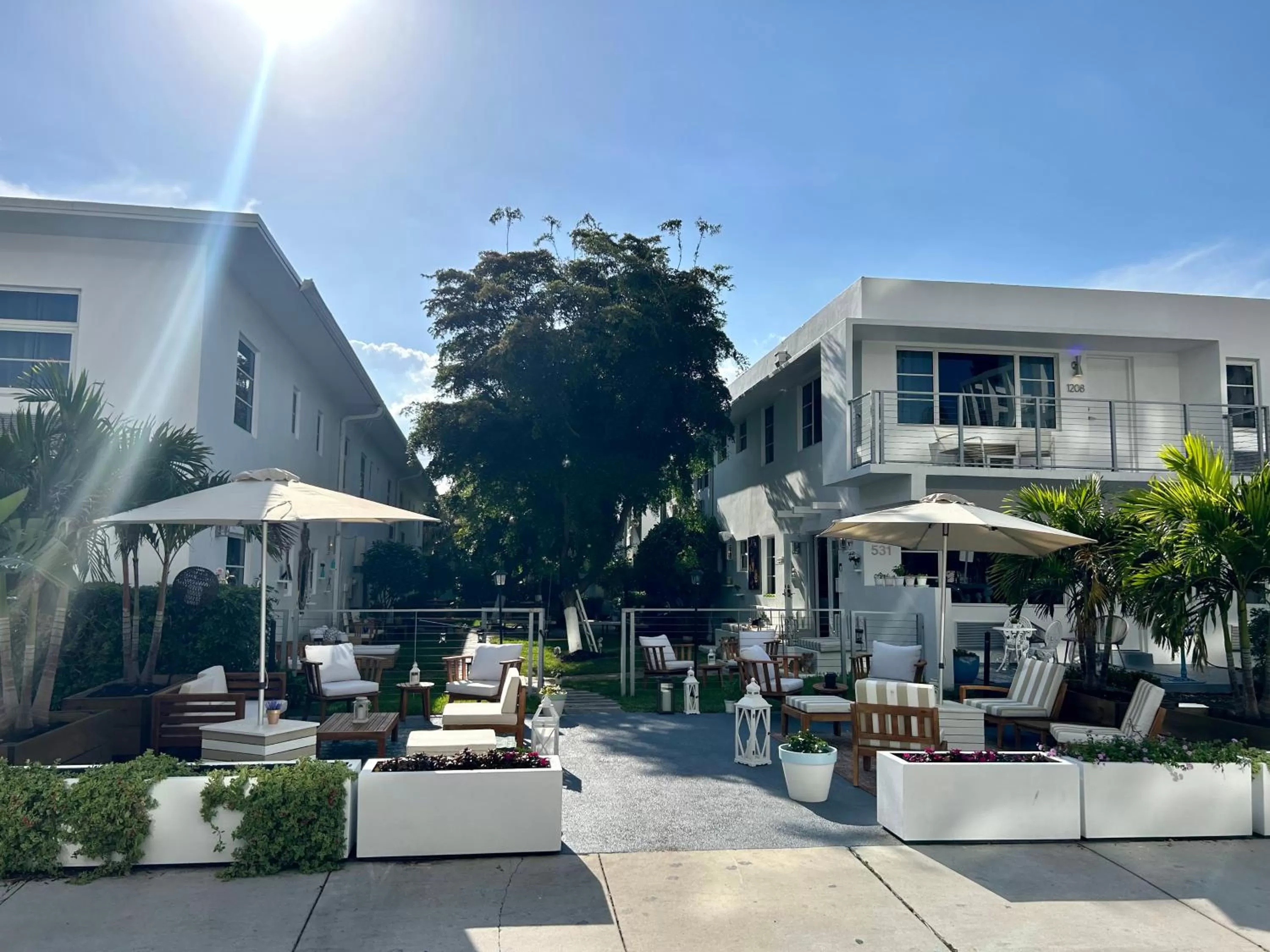 Property building in Aqua Hotel