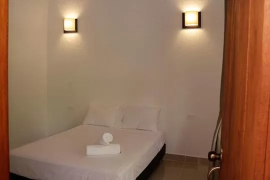 Bed in Finca Hotel Guali Santafe