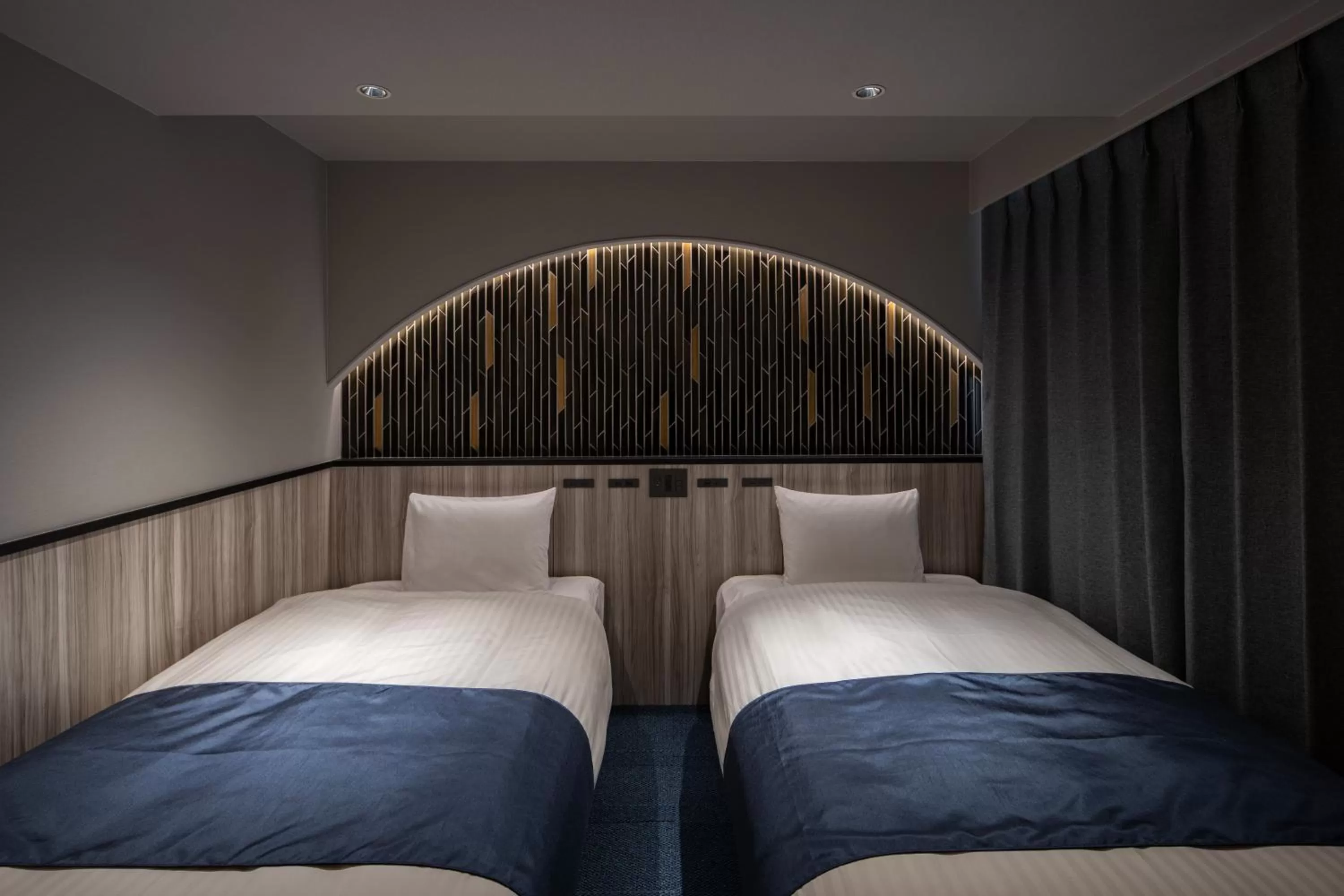 Photo of the whole room, Bed in Dotonbori Hotel