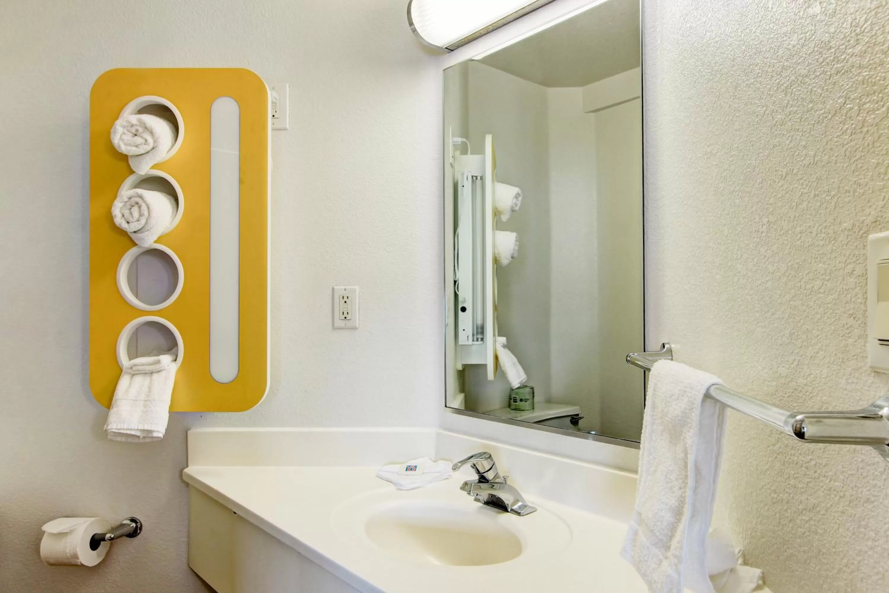 Bathroom in Super 8 by Wyndham Aurora East