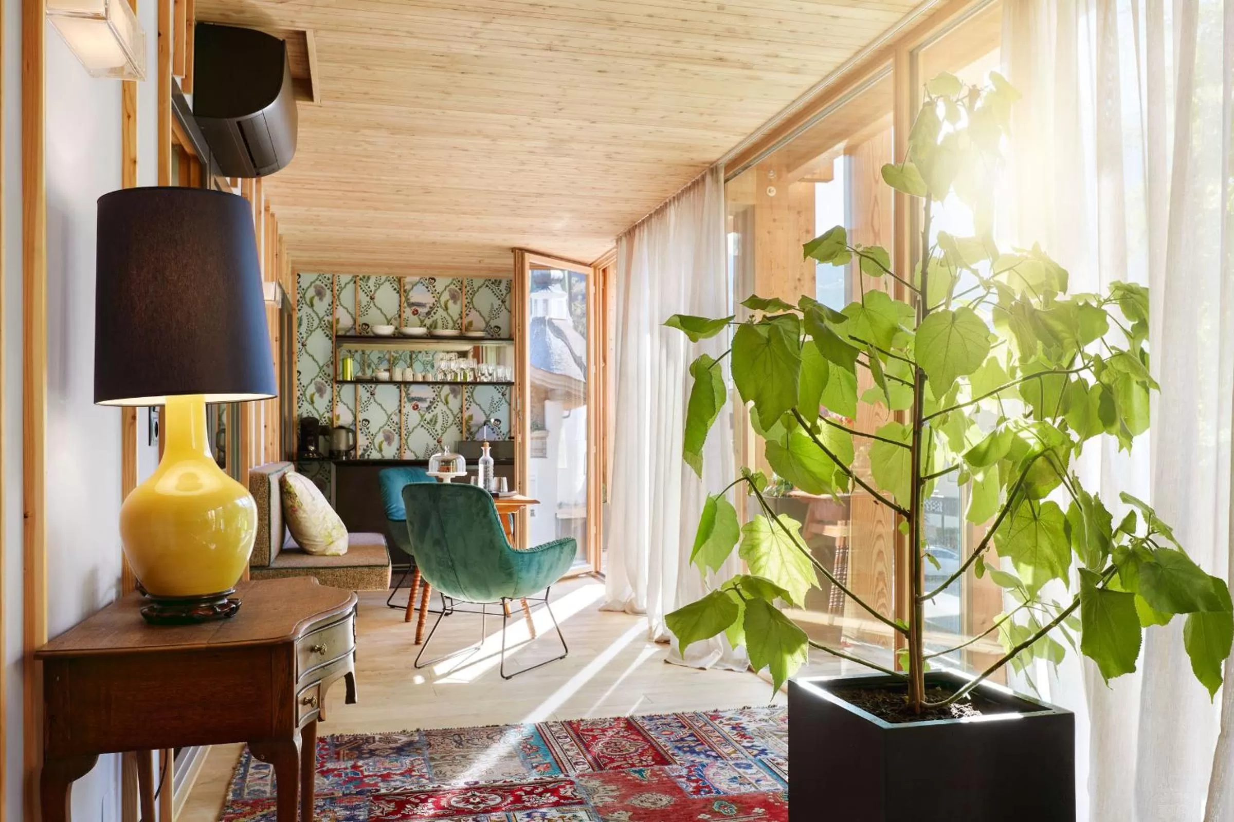 Living room in Small Luxury Hotel of the World - DasPosthotel