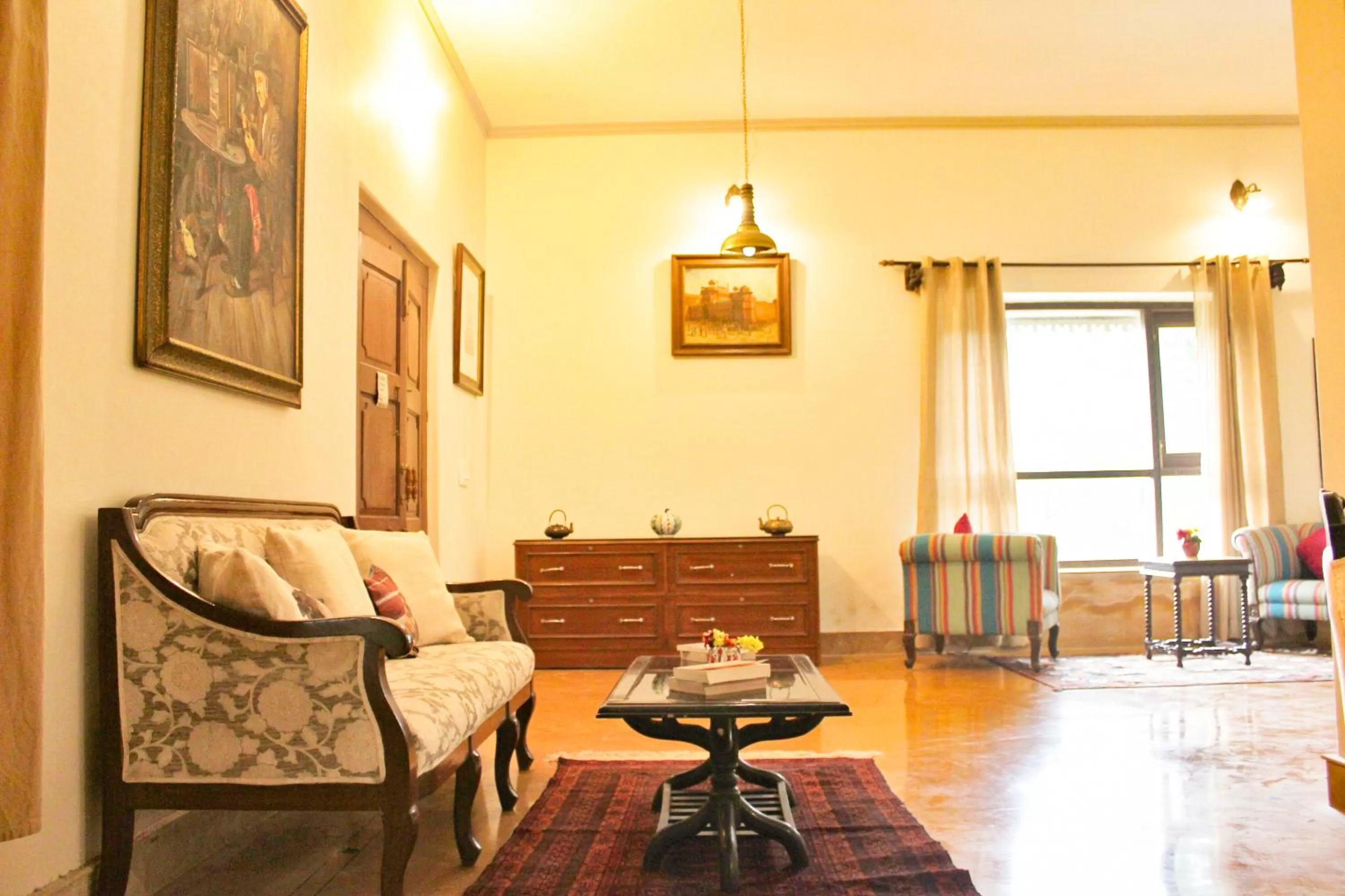 Living room in Tree of Life Resort Dehradun Foothills