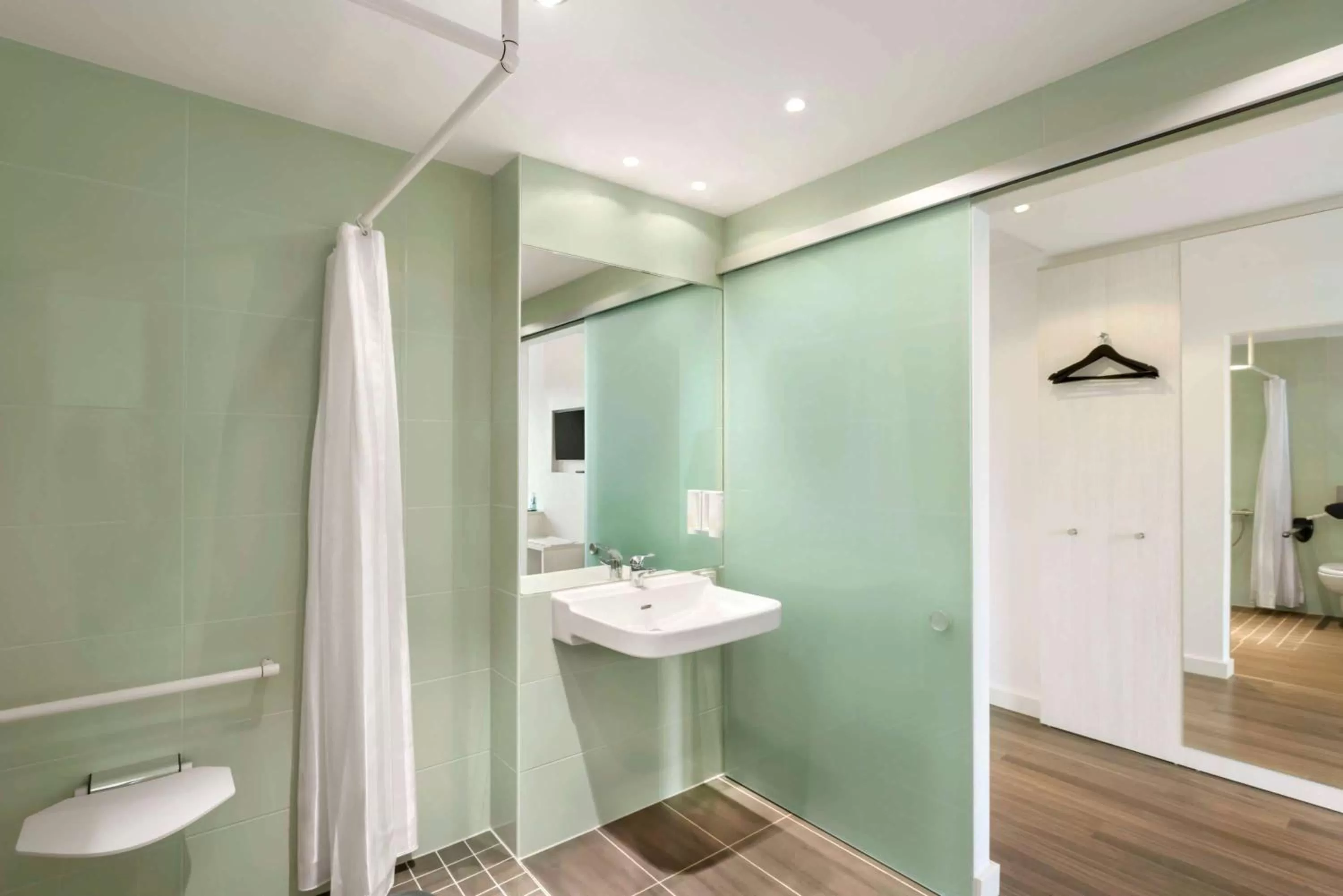 Bathroom in Super 8 by Wyndham Munich City North