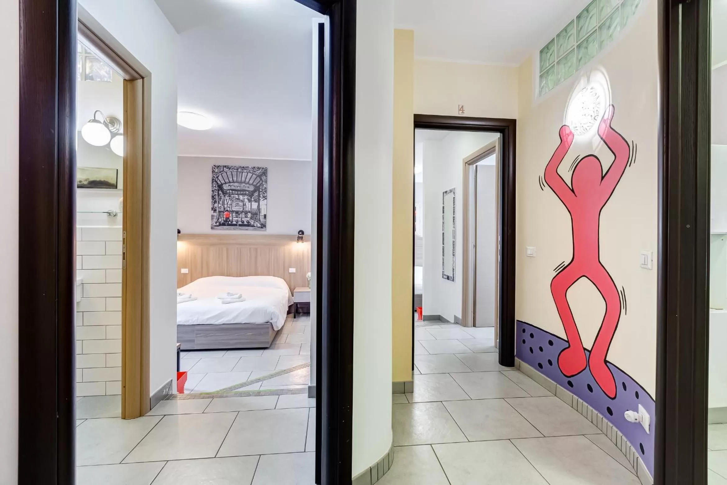 Decorative detail, Bed in B&B Casa Der Poeta