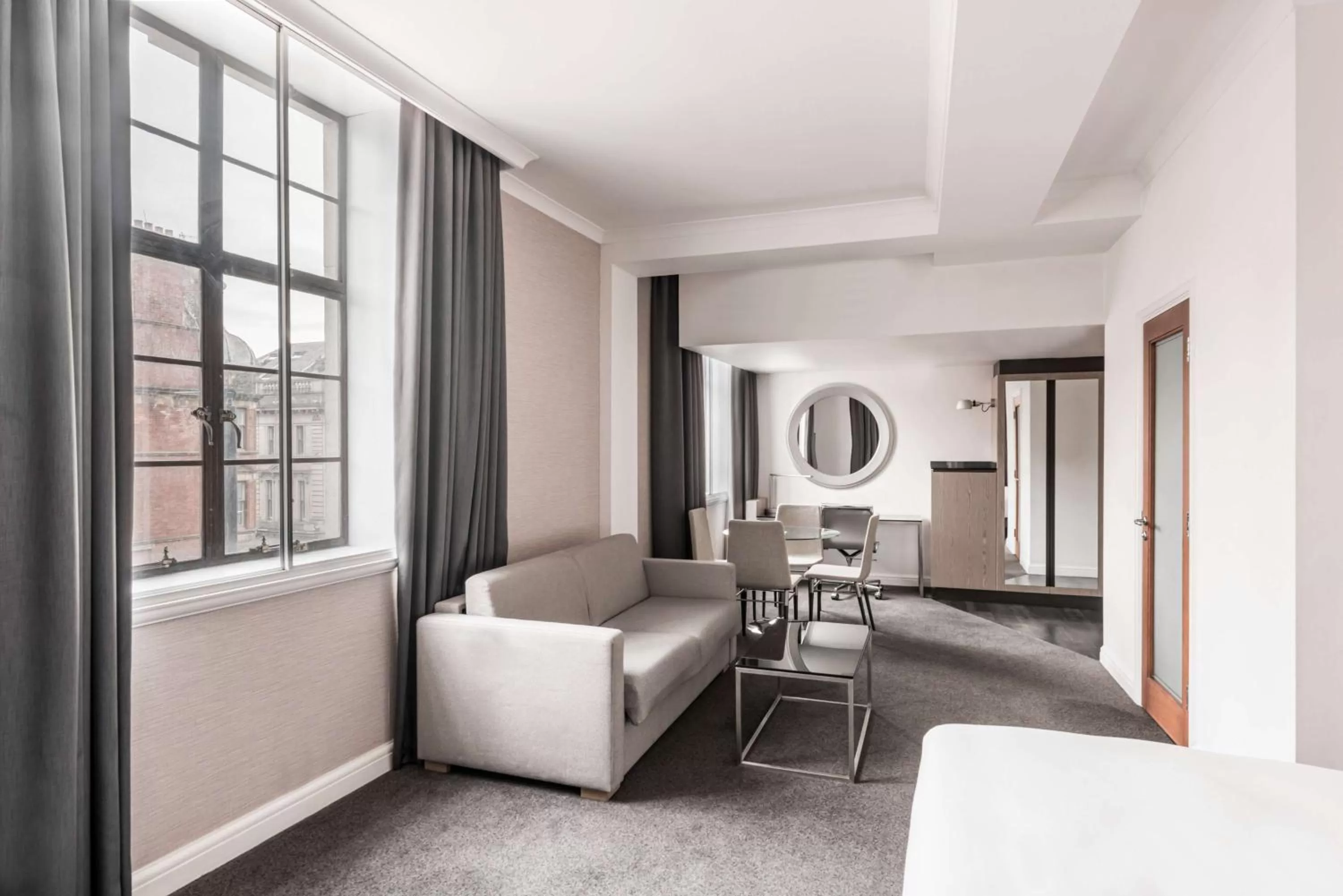 Seating area in Radisson Blu Hotel, Leeds City Centre