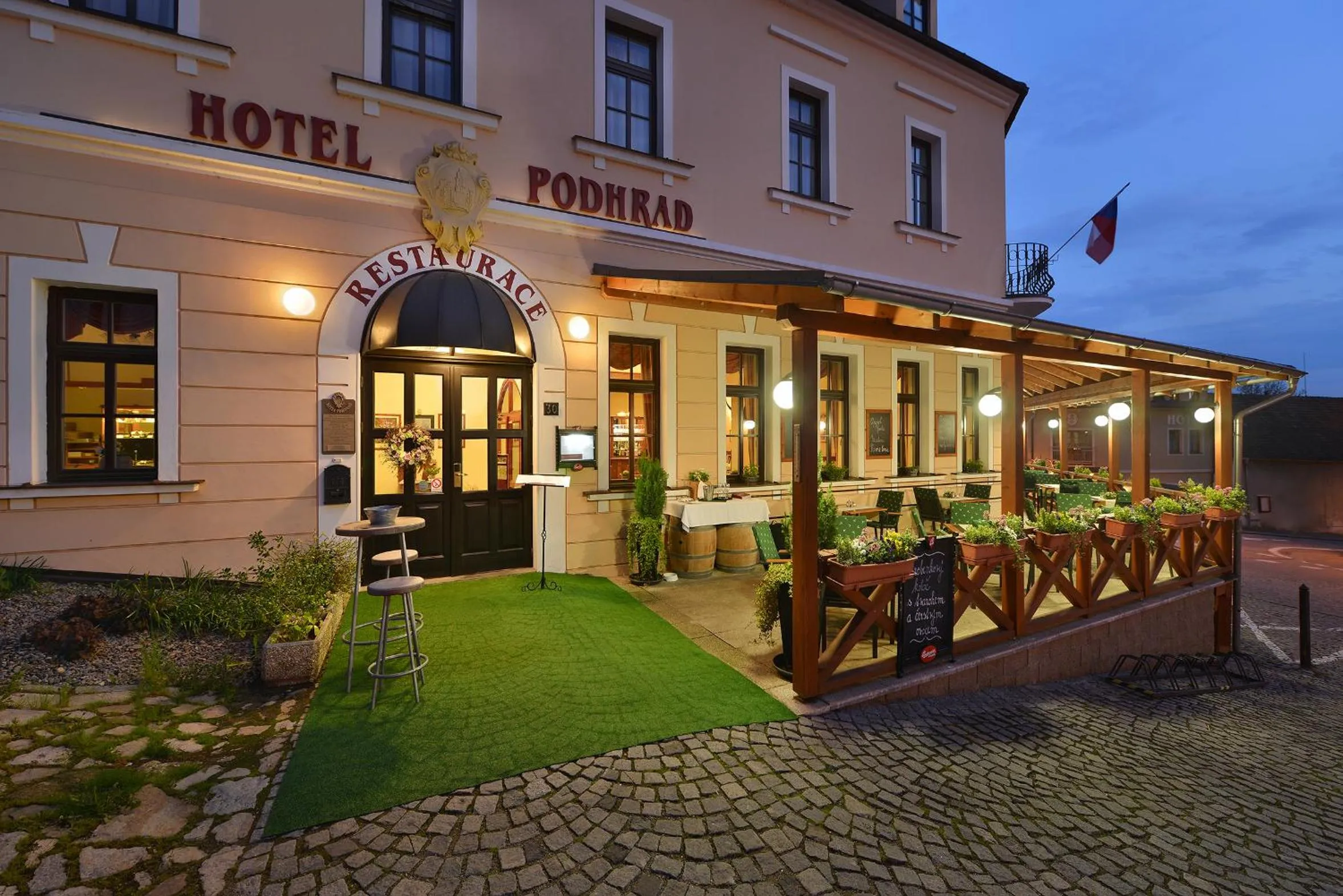 Facade/entrance in Hotel Podhrad