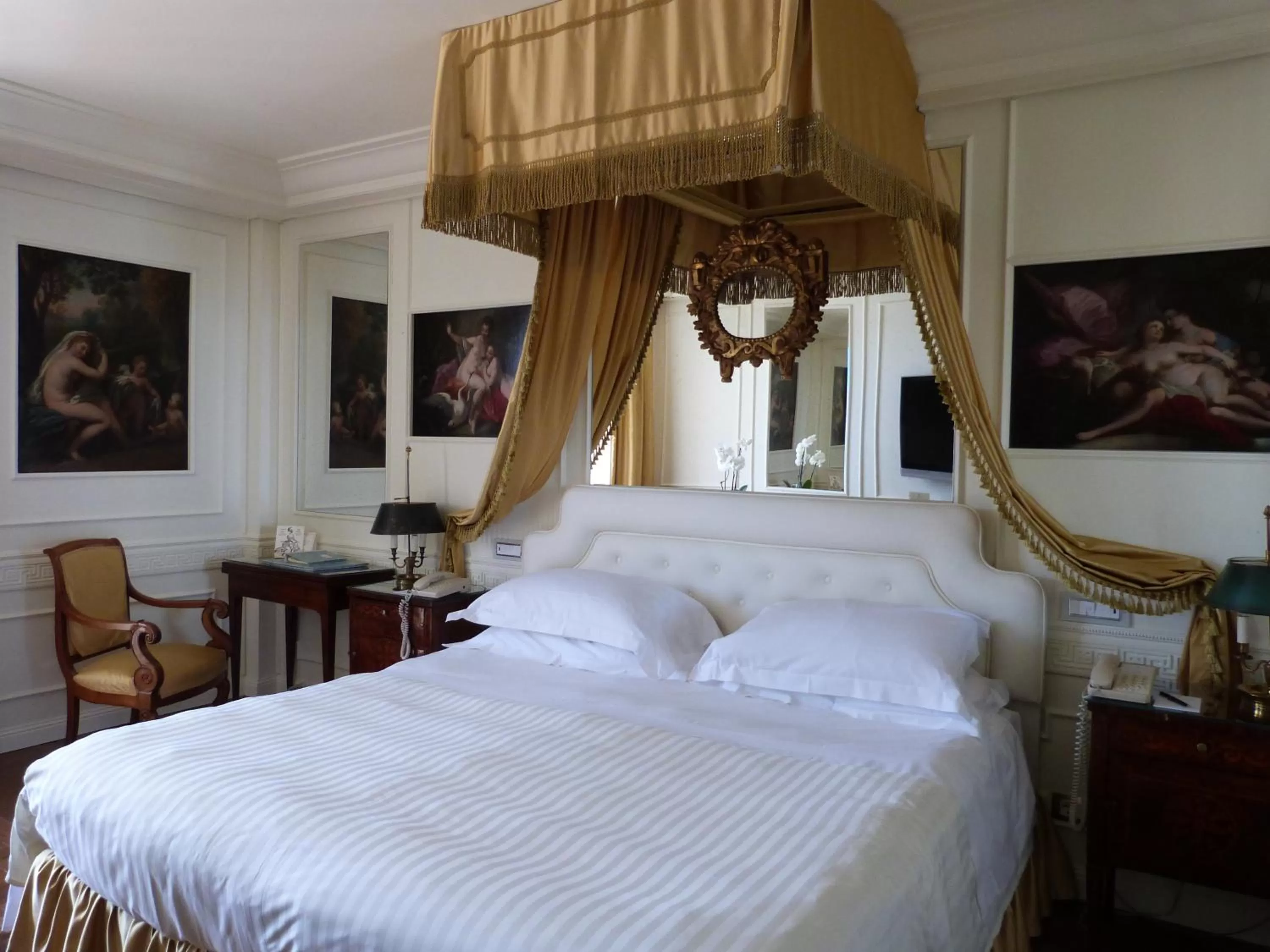 Bedroom, Bed in Excelsior Palace Portofino Coast