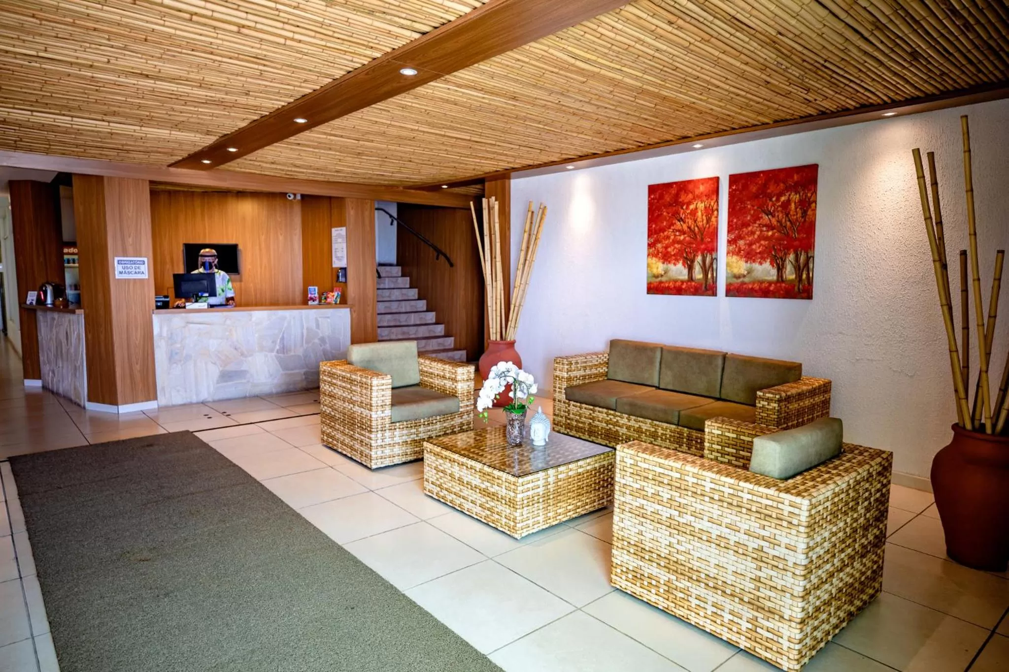 Lobby or reception in Brisa do Mar Beach Hotel