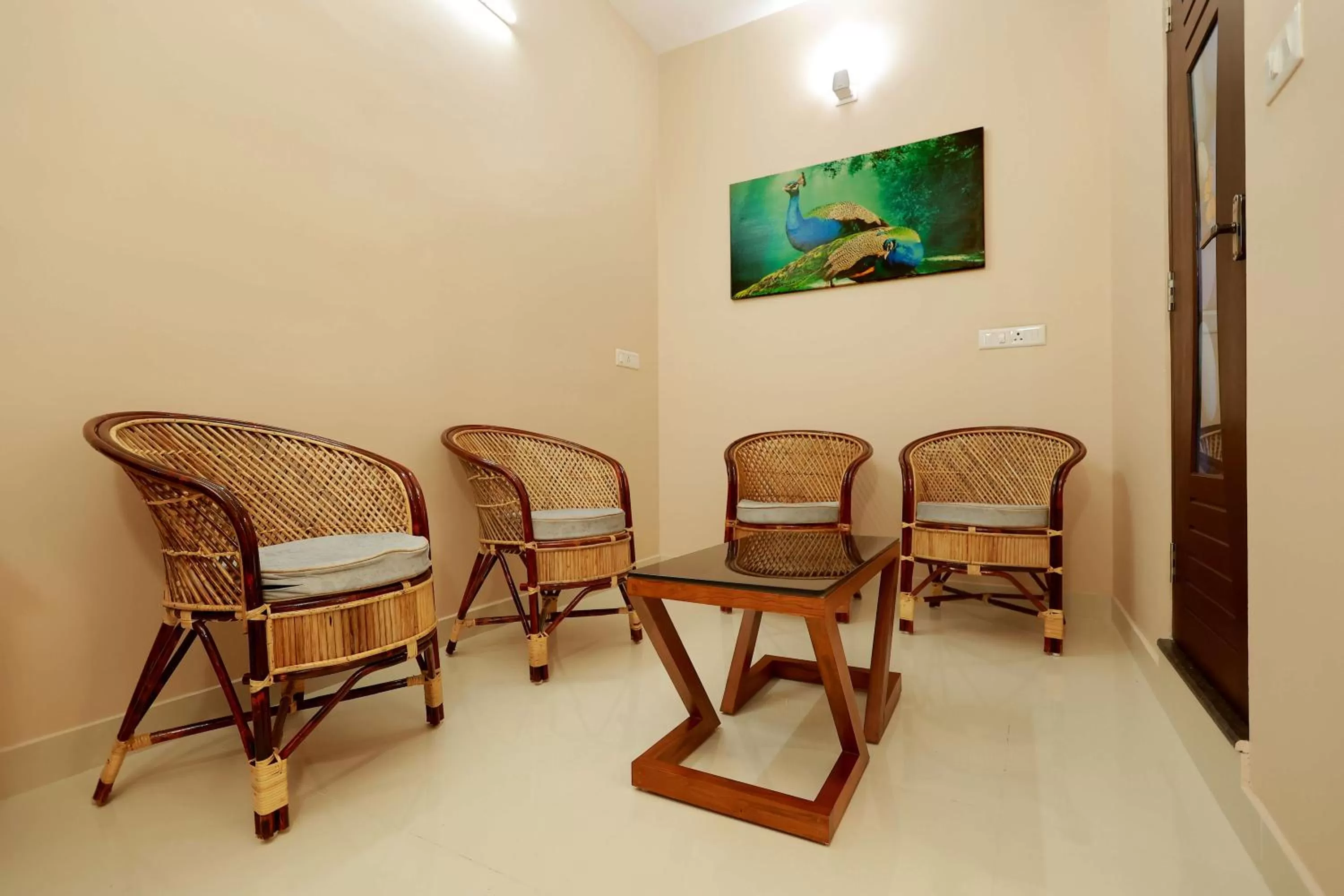 Seating area in Isha Residency