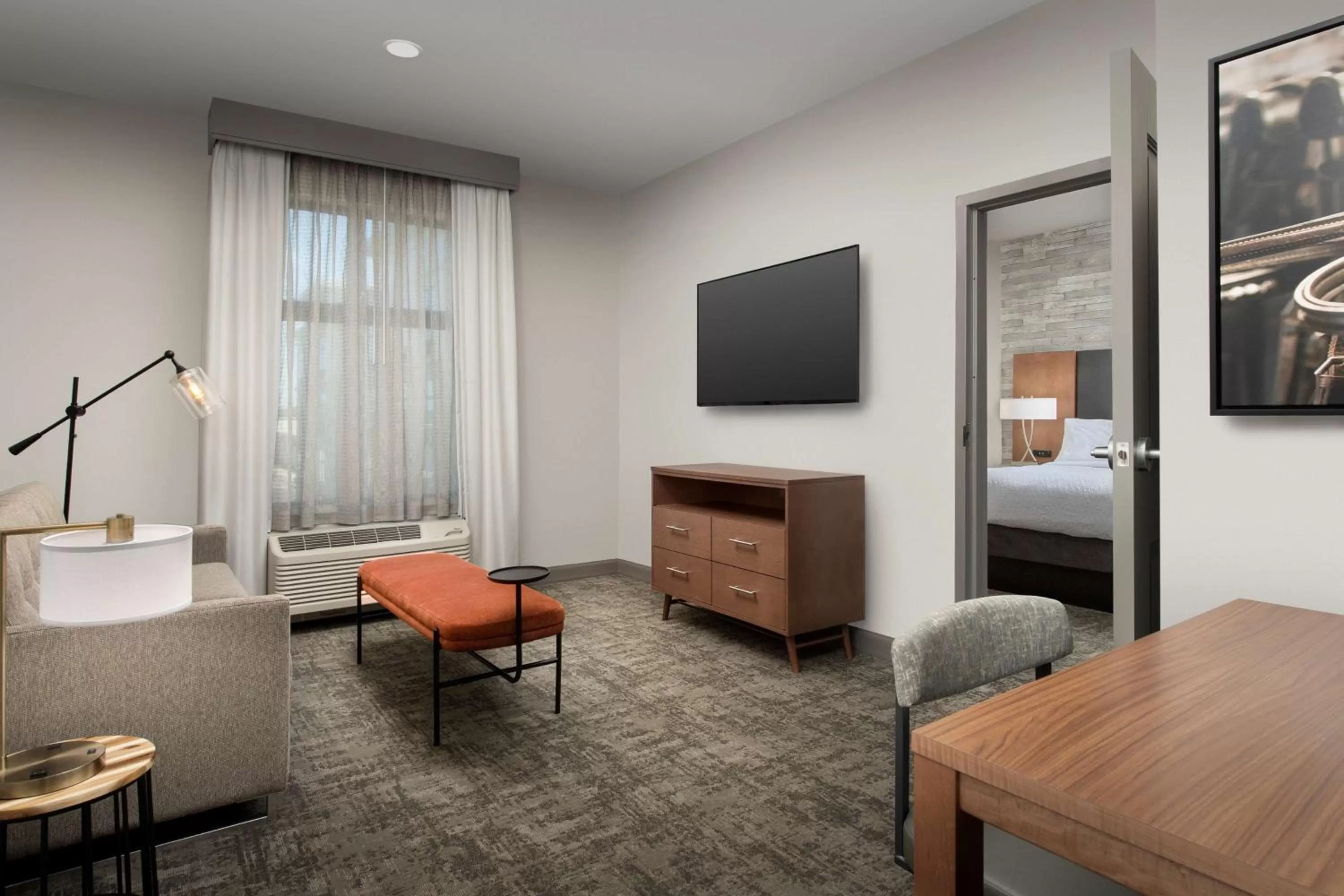 Living room in Homewood Suites By Hilton Louisville Airport