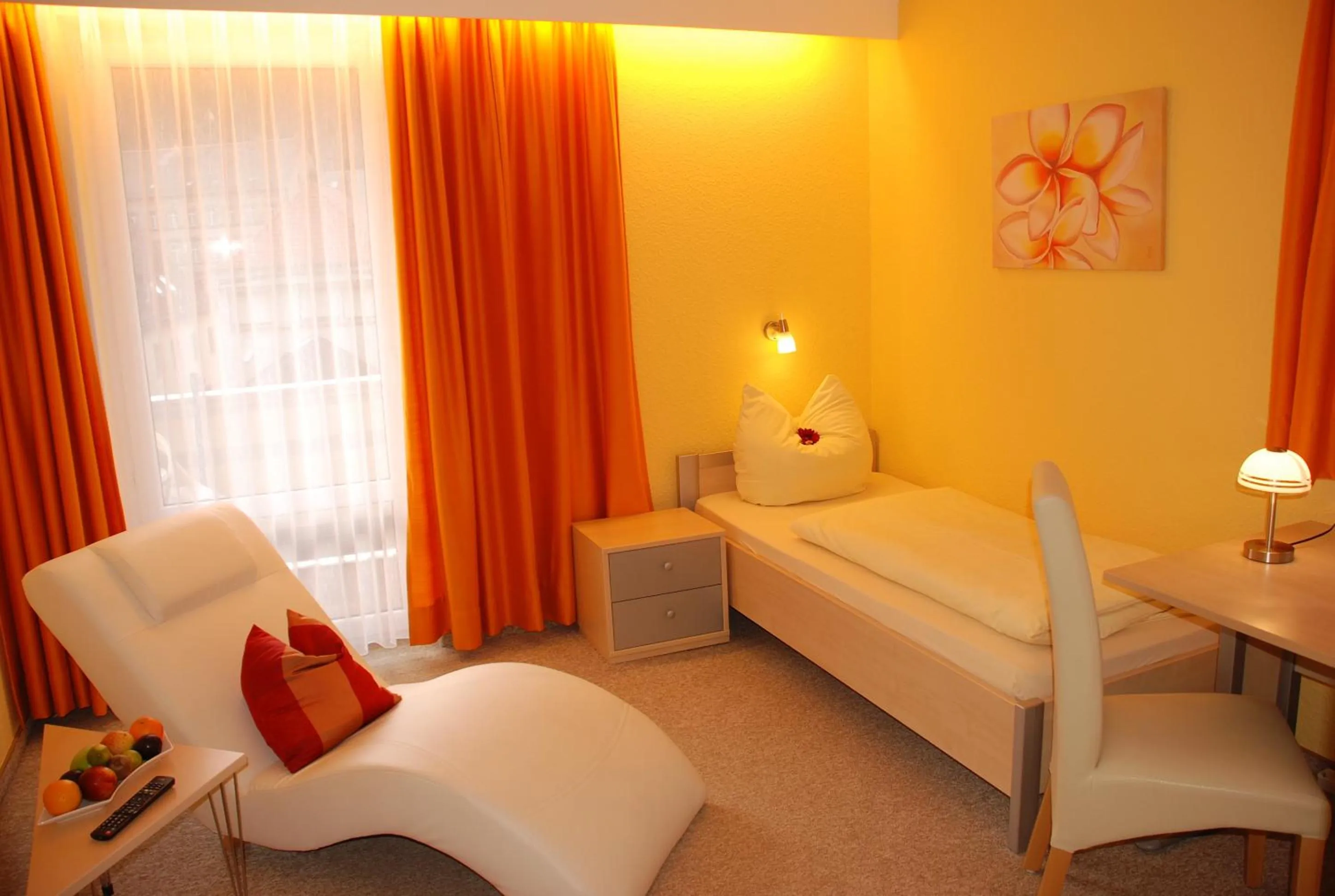 Bed in Hotel Heissinger