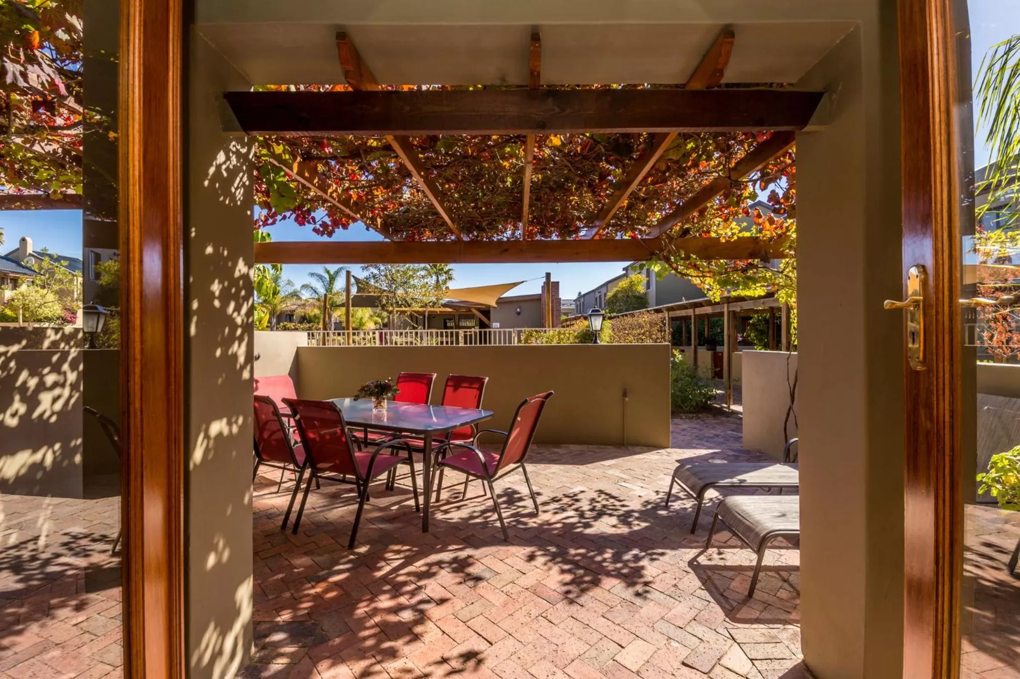 Patio in Devonvale Golf & Wine Estate