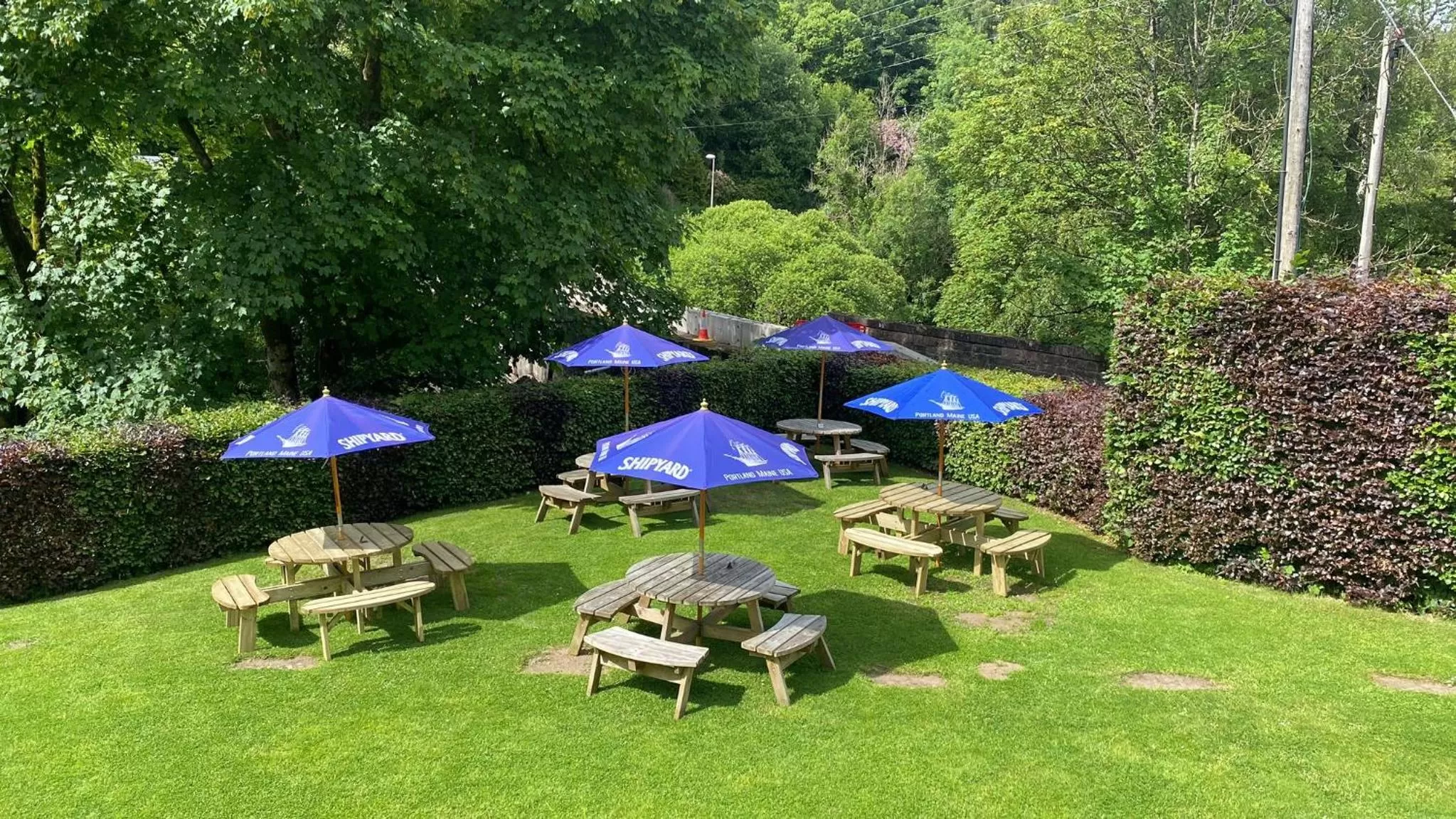 Garden in Bridge of Cally Hotel