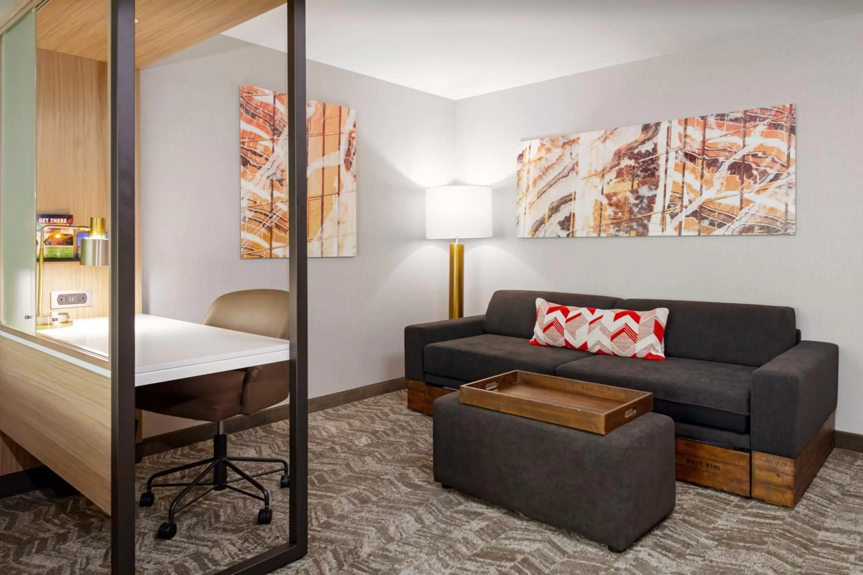 Living room, Bed in SpringHill Suites by Marriott Beaufort