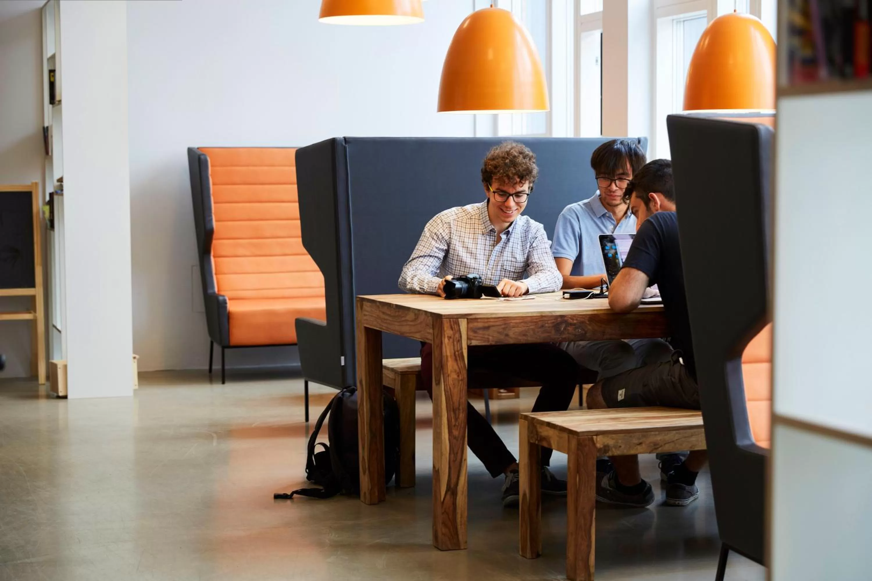 Communal lounge/ TV room in a&o Copenhagen Nørrebro