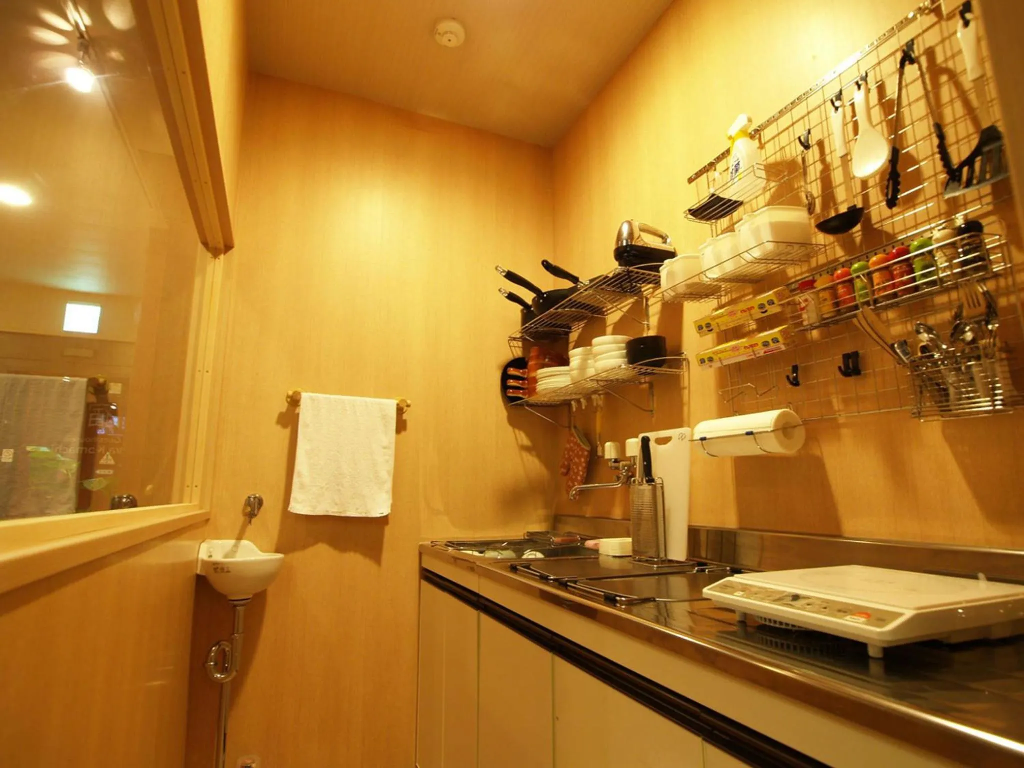 Kitchen or kitchenette in Guesthouse Nara Komachi