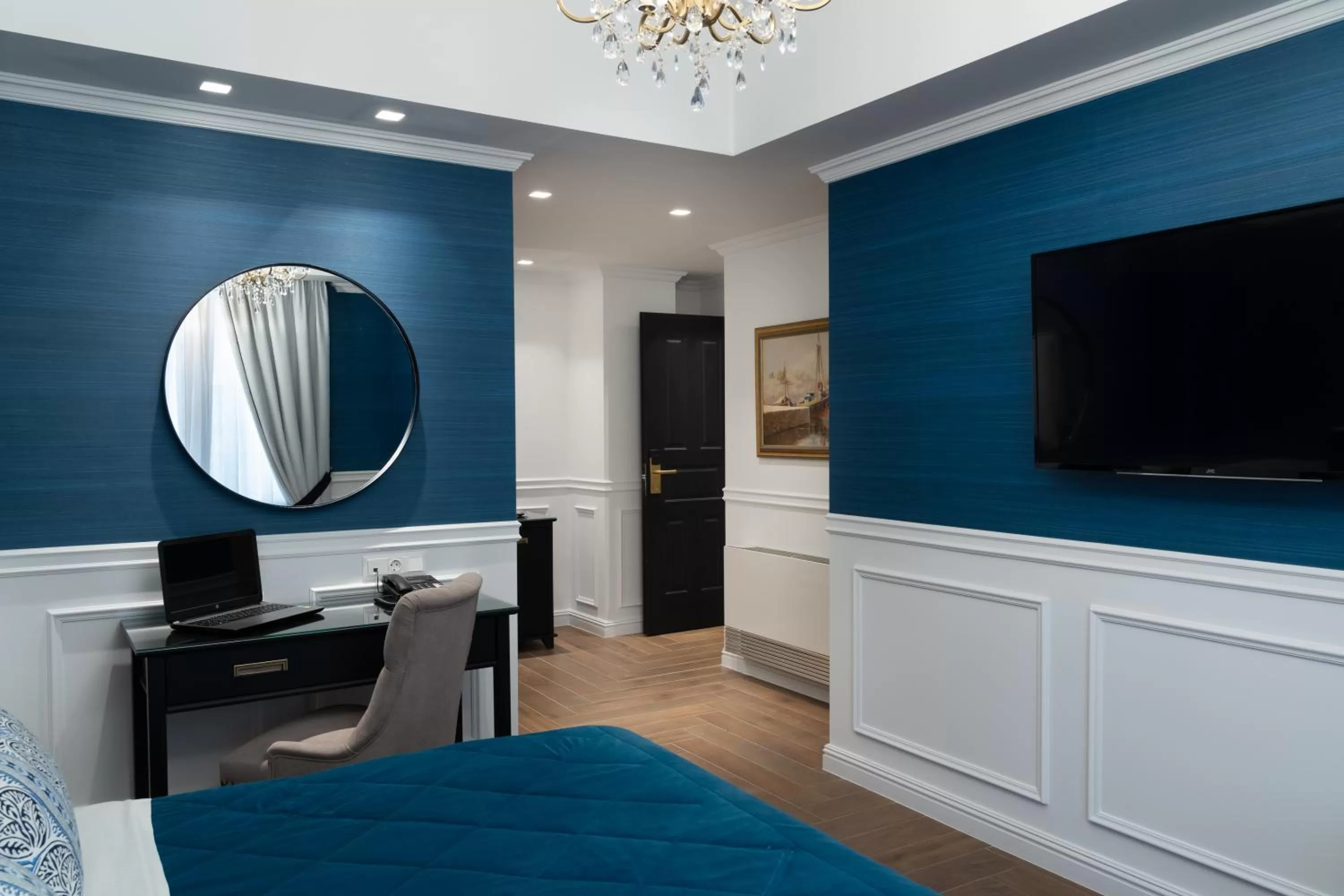 Bedroom in Evripidou Suites