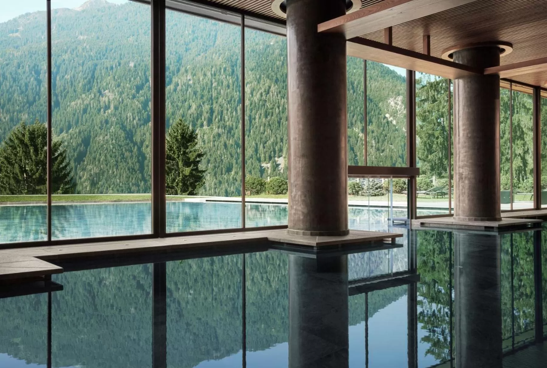 Pool view in Lefay Resort & SPA Dolomiti