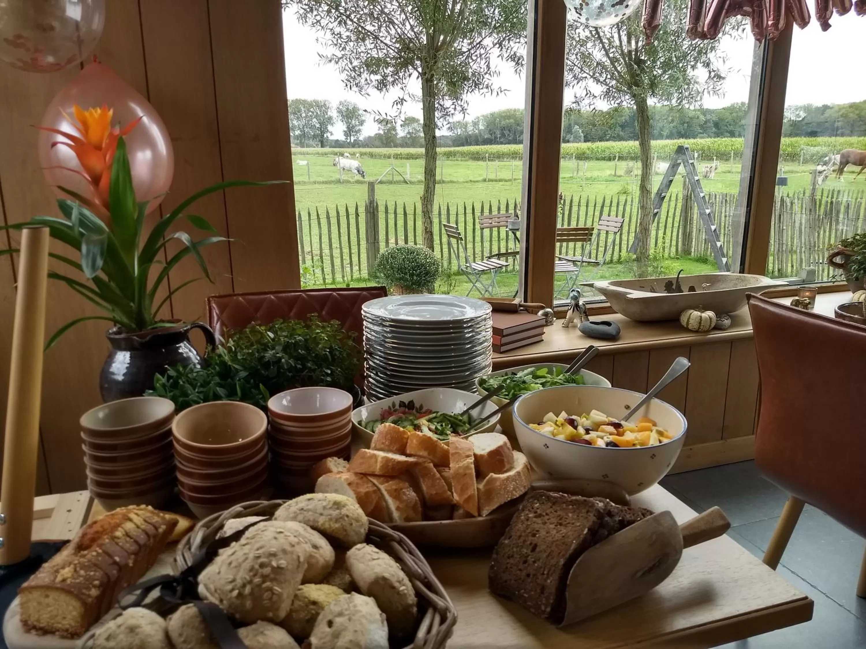 Continental breakfast in B&B De Vossenbarm