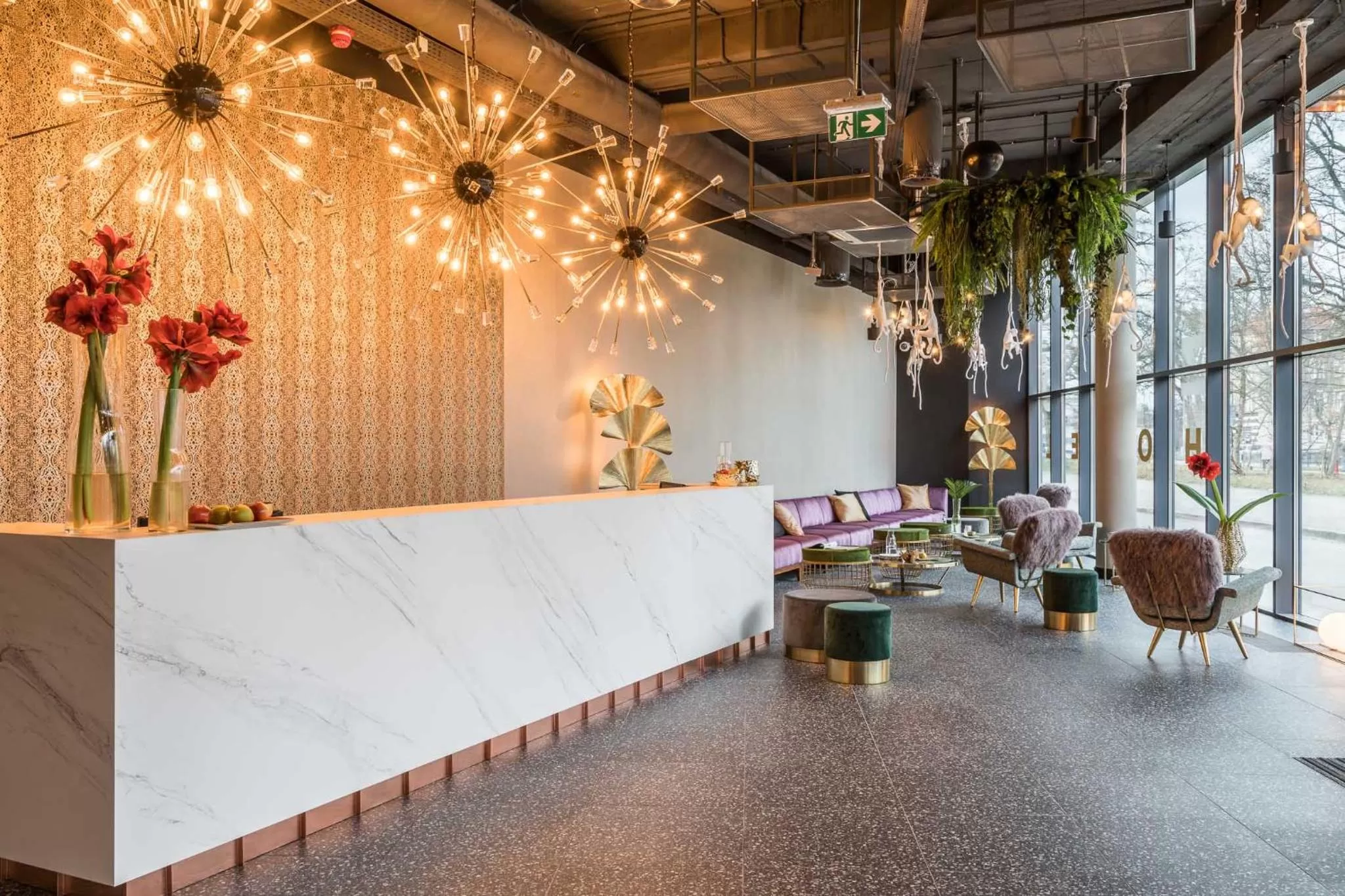 Lobby or reception in Hotel Zoo by Afrykarium Wroclaw