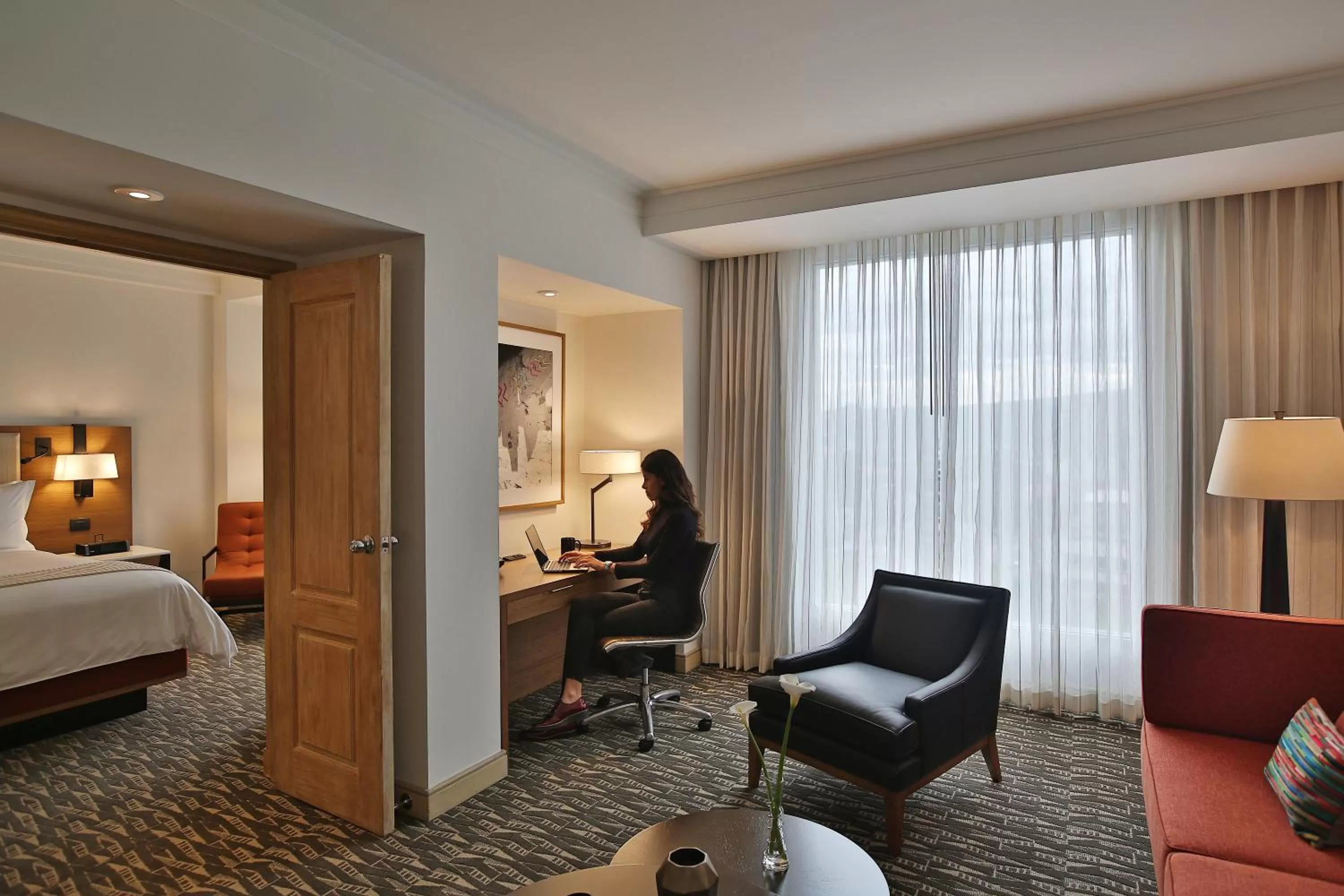 Living room, Bed in InterContinental Tegucigalpa at Multiplaza Mall by IHG