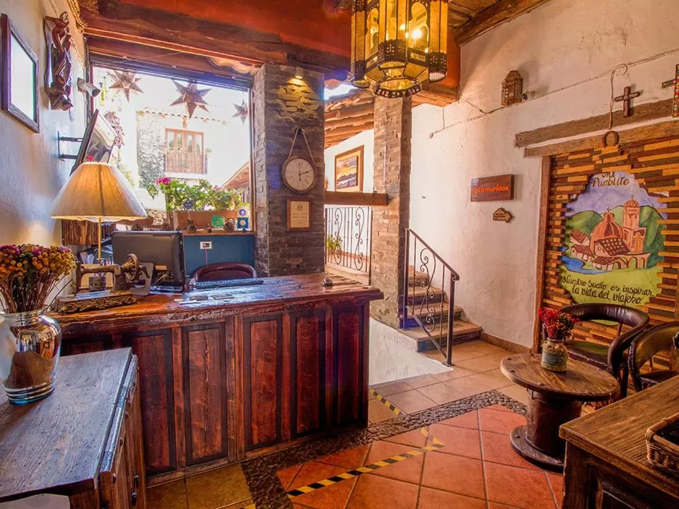 Lobby or reception in Hotel Mi Pueblito Tapalpa