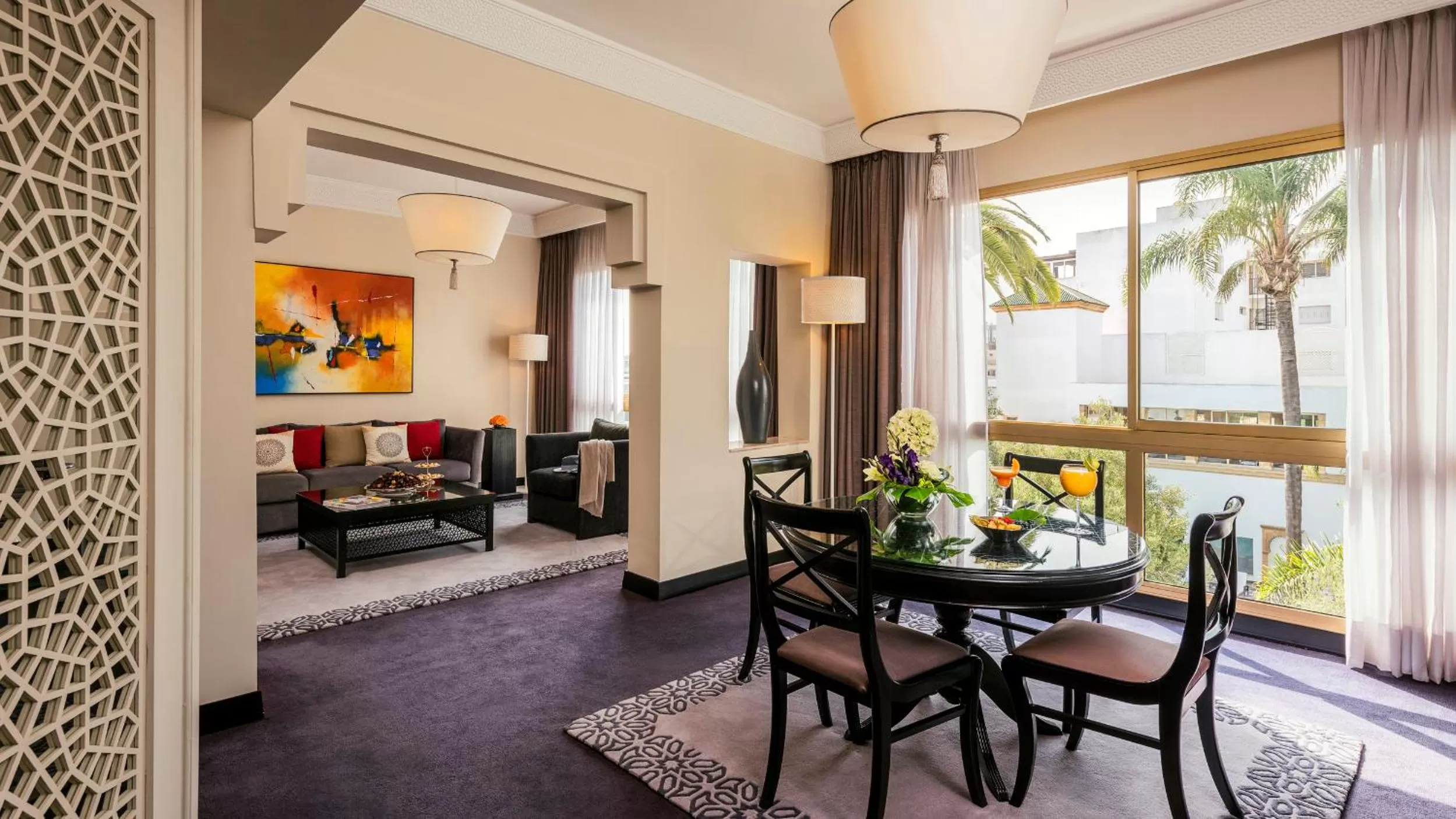 Living room in La Tour Hassan Palace