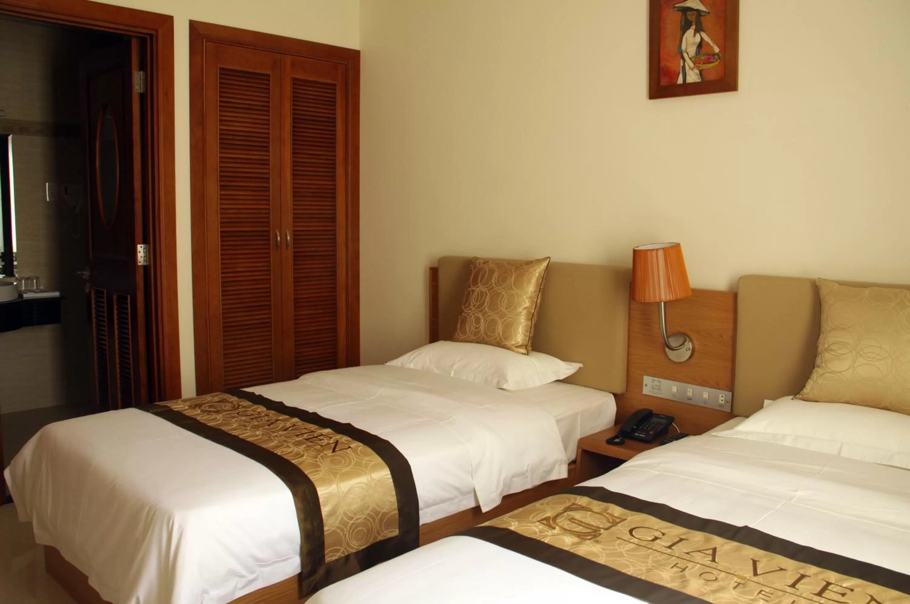 Bed in Gia Vien Hotel