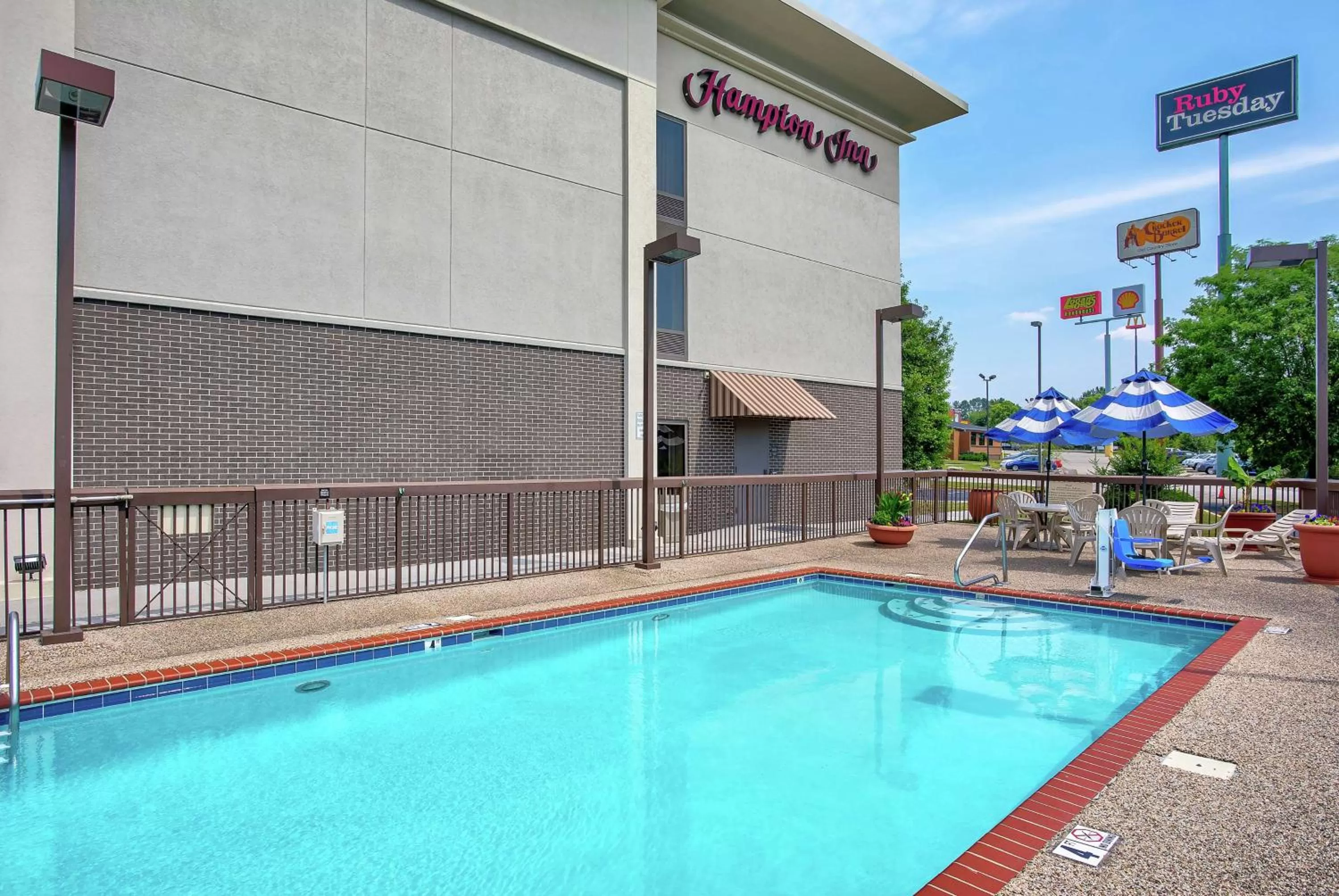 Pool view in Hampton Inn Cullman