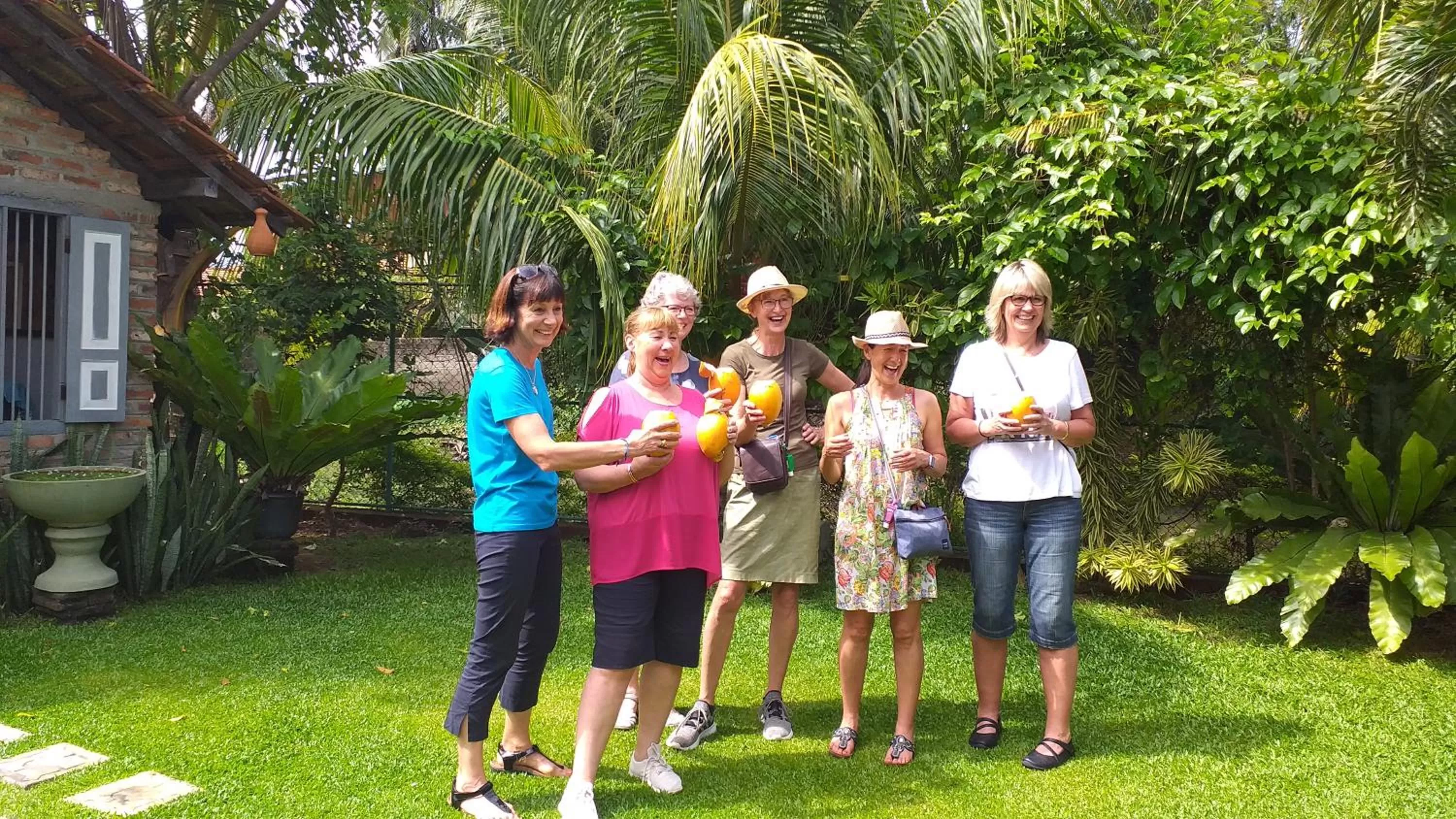 Garden, Family in Green Wood Villa Negombo