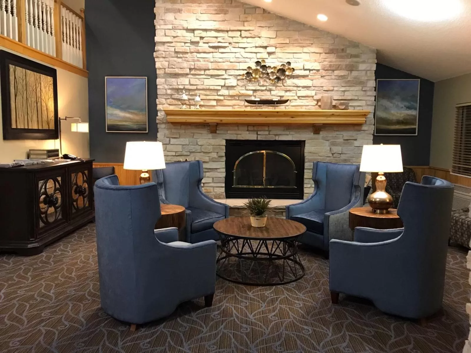 Lobby or reception in AmericInn by Wyndham Hotel and Suites Long Lake