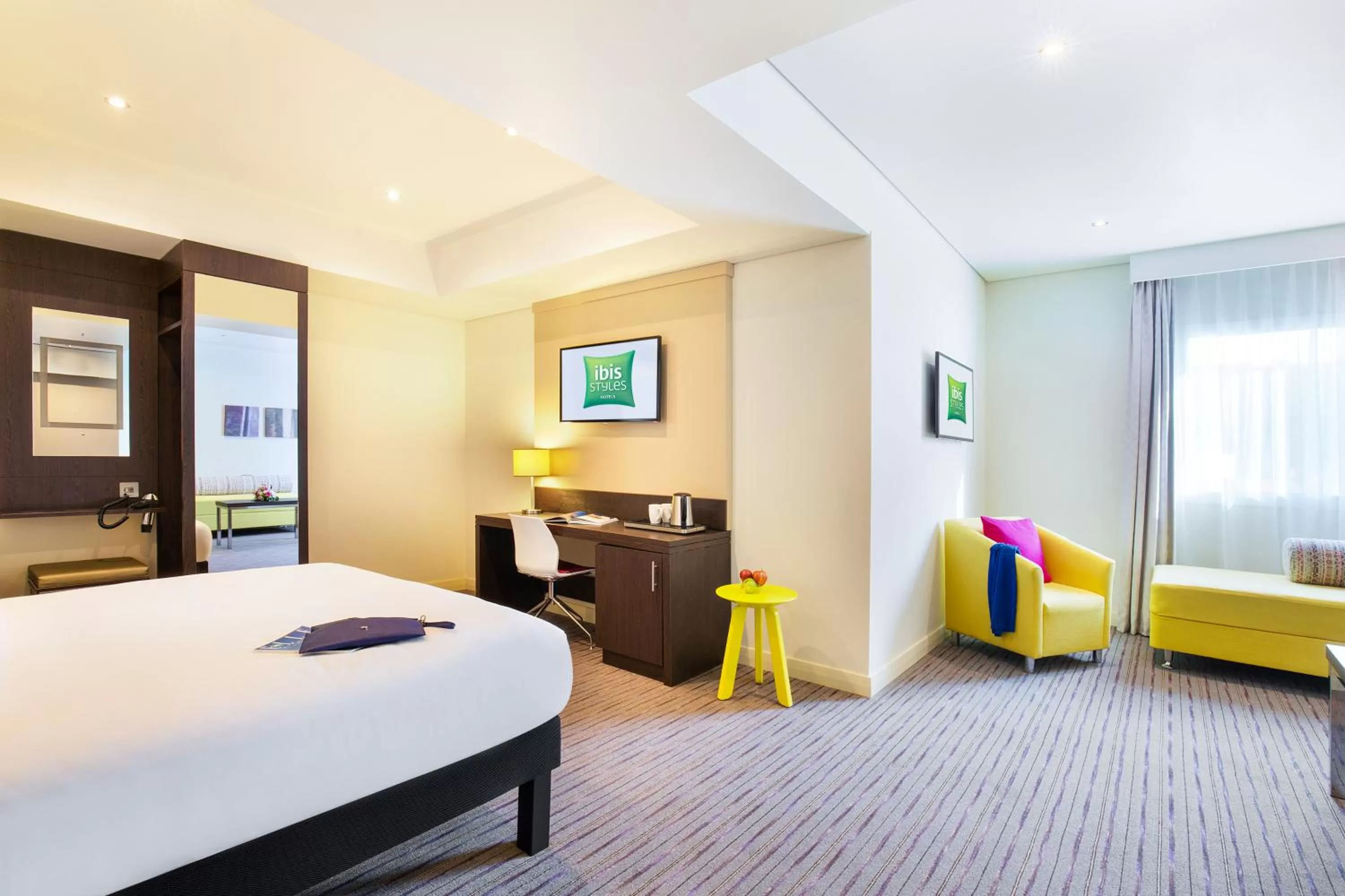 Bedroom, Bed in ibis Styles Sharjah