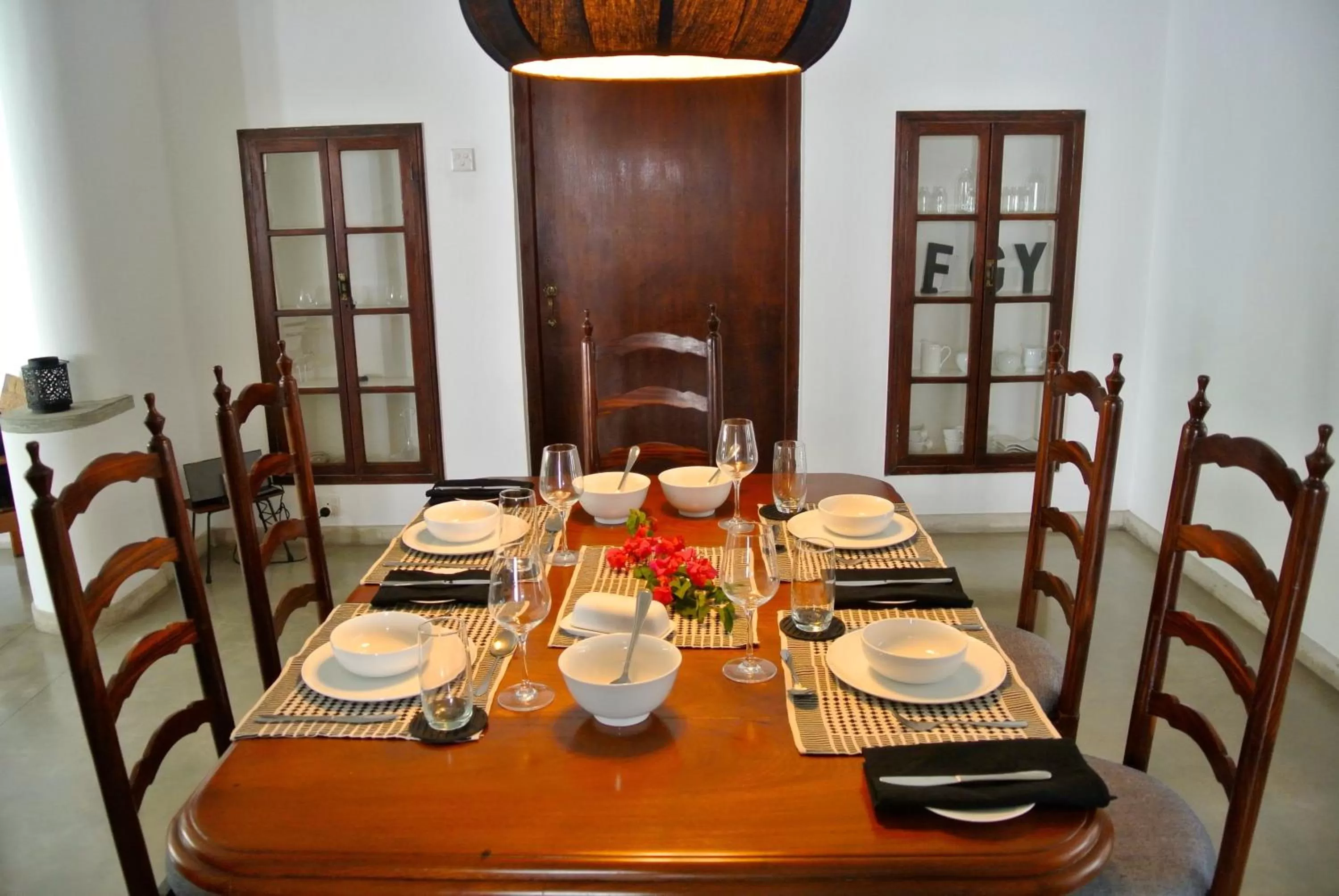 Dining area in "27" Spathodea- Oasis in the City