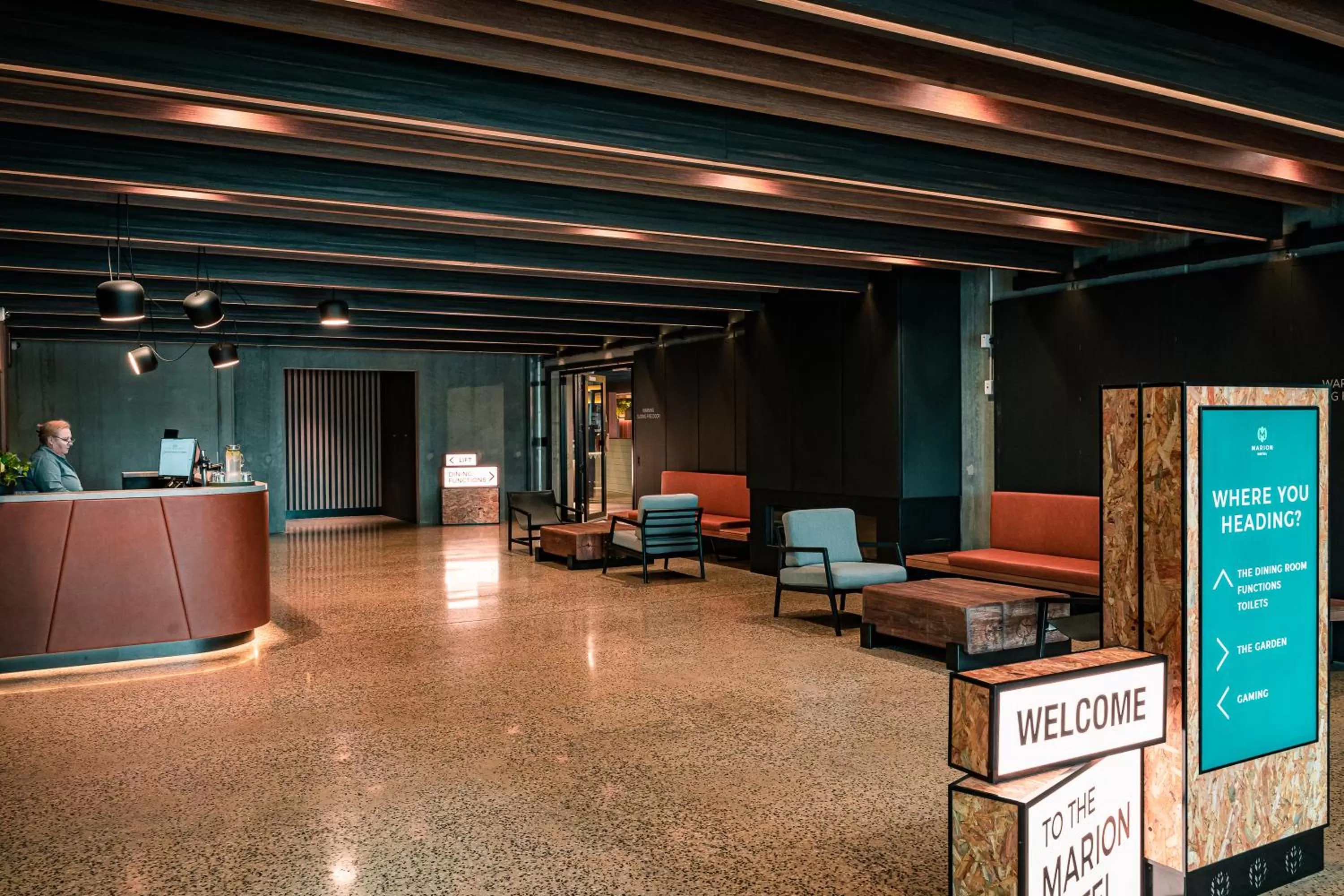 Lobby or reception in Marion Hotel
