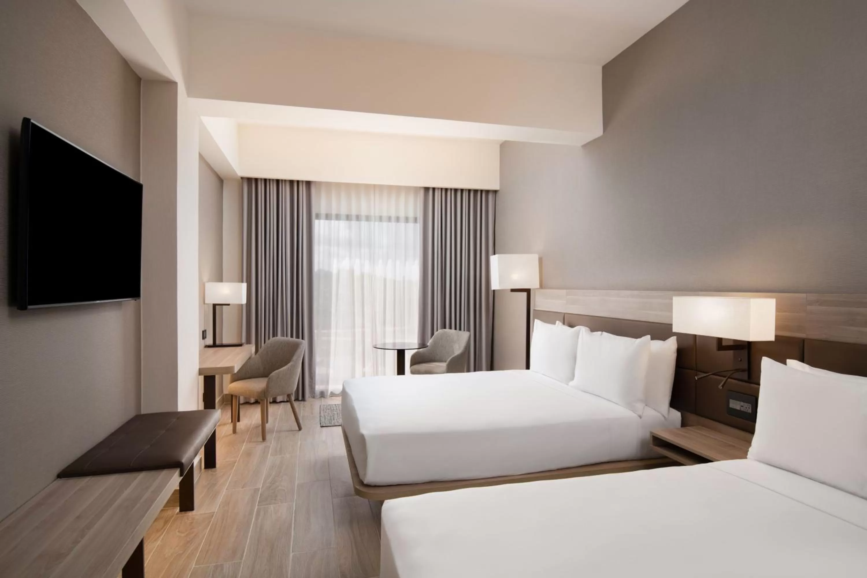 Swimming pool, Bed in AC Hotel by Marriott Punta Cana