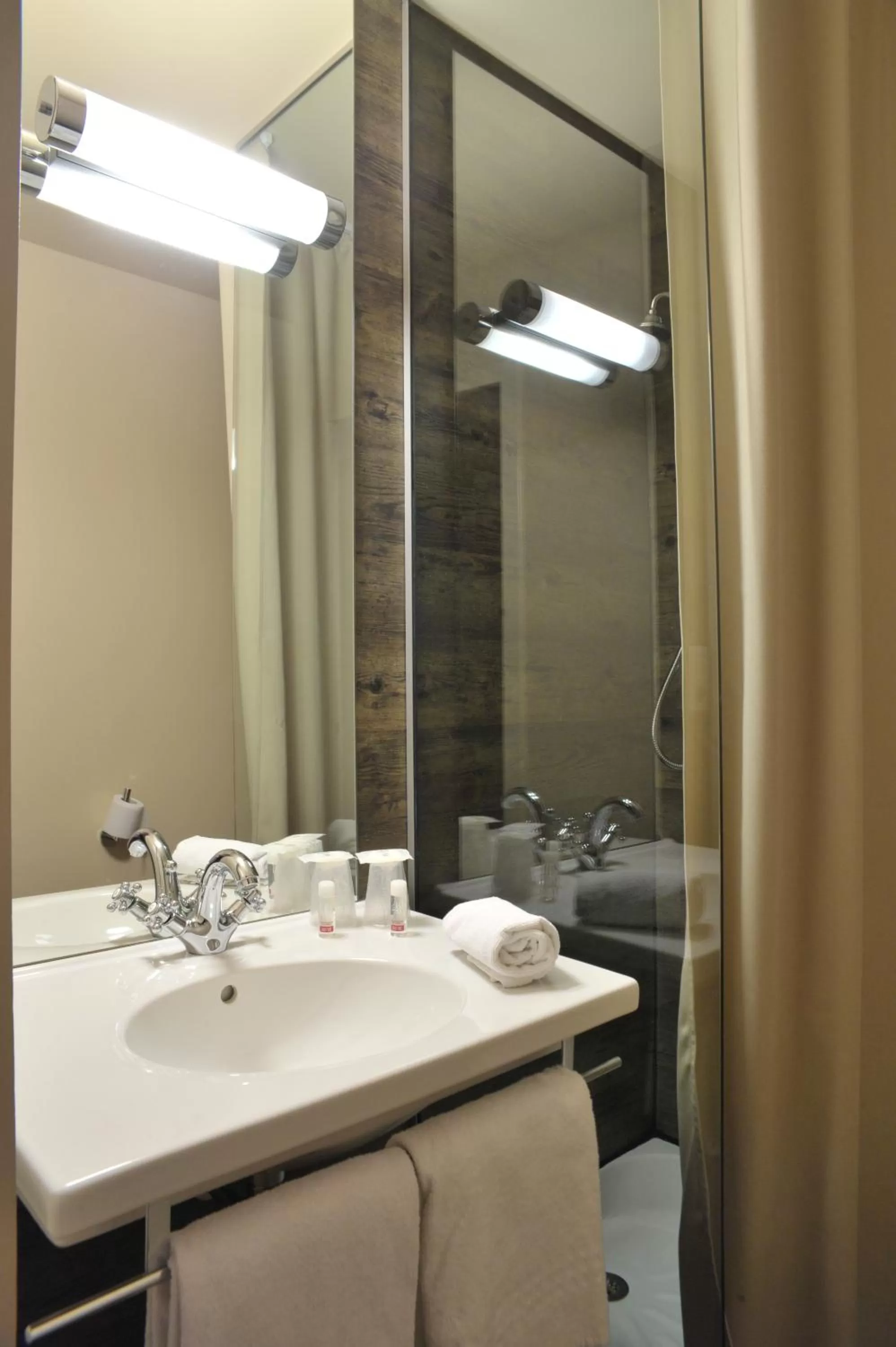 Shower in Brit Hotel Essentiel Cholet