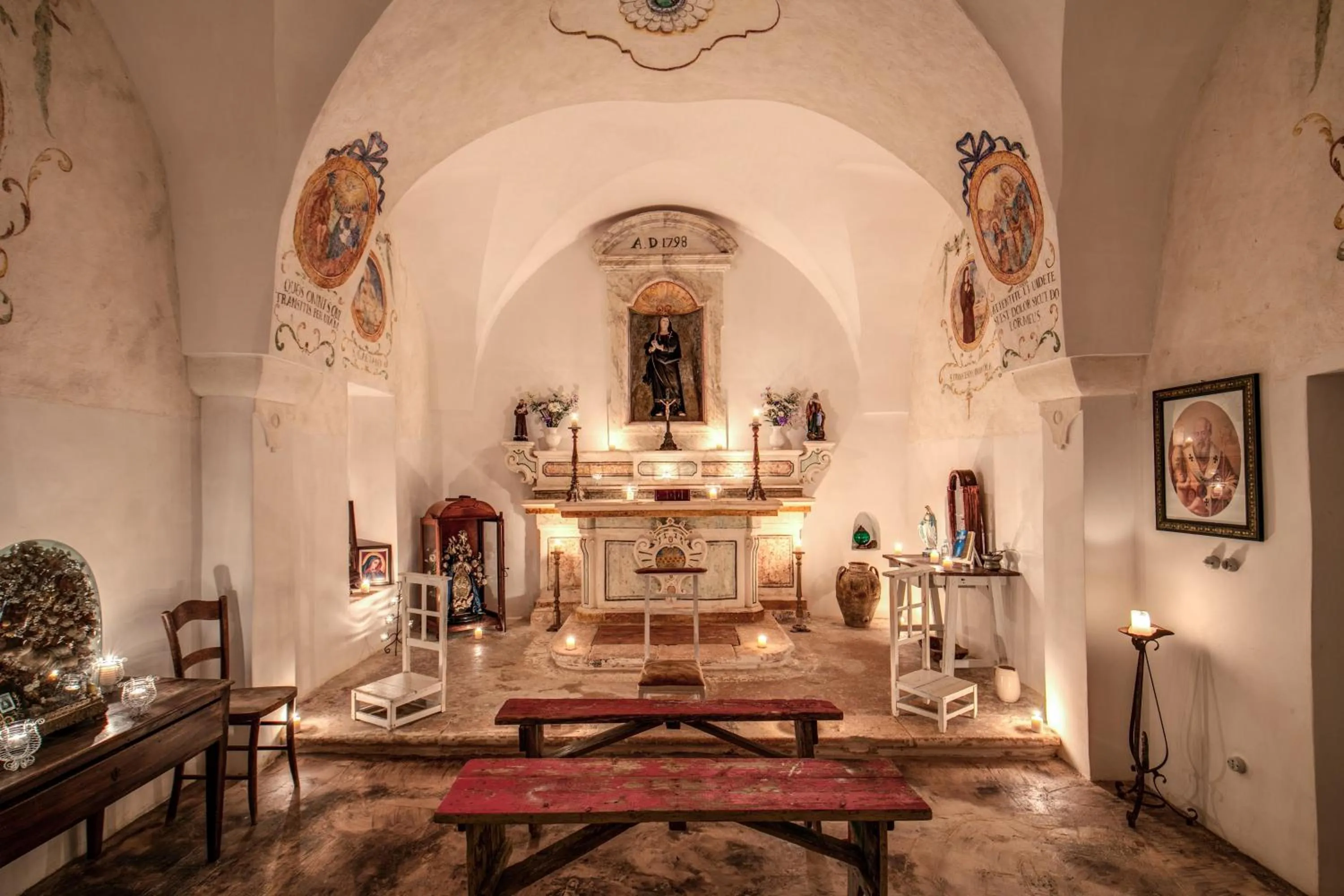 Living room in Masseria Cervarolo